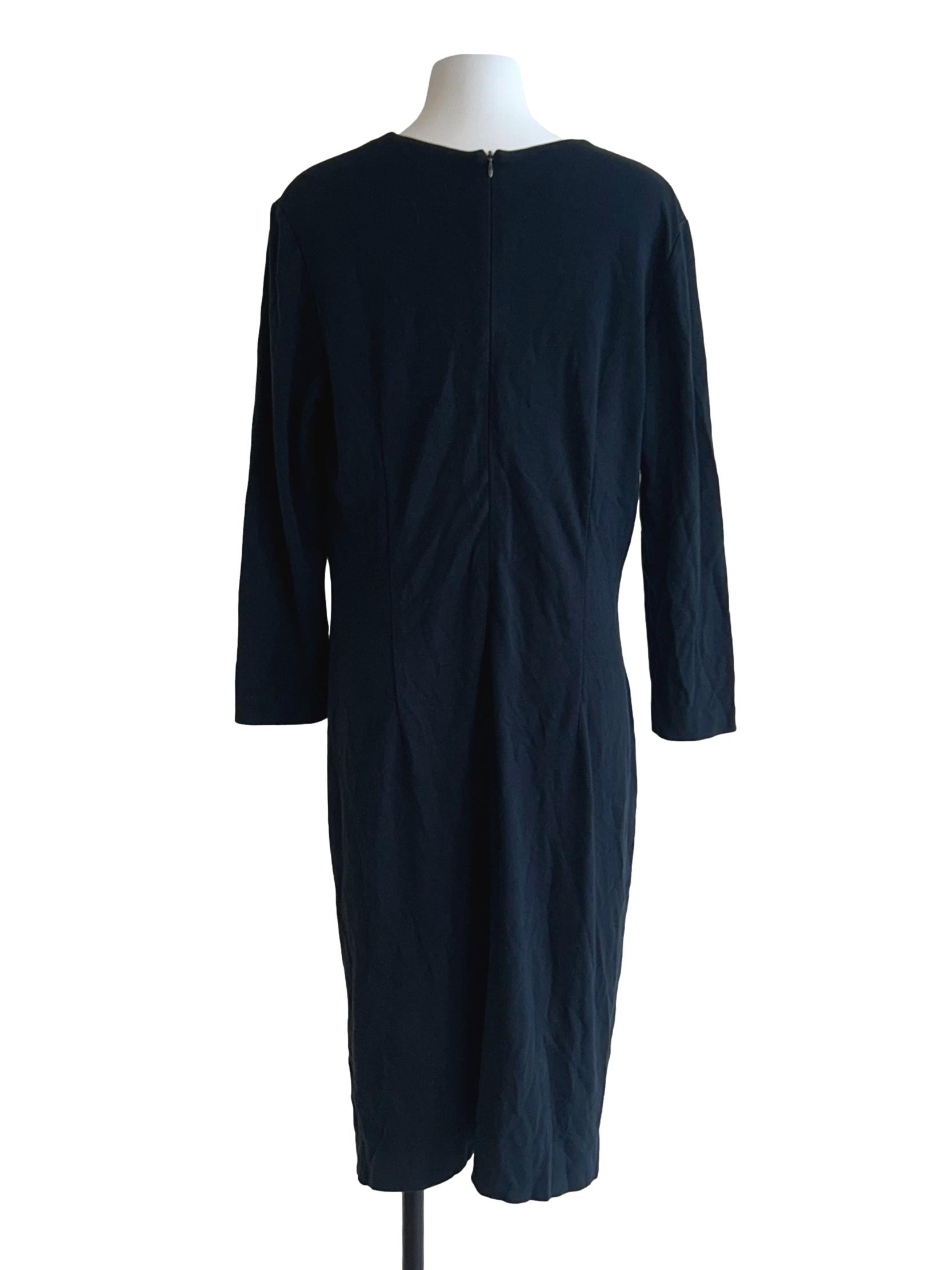 Oxford Blue V-Neckline Dress