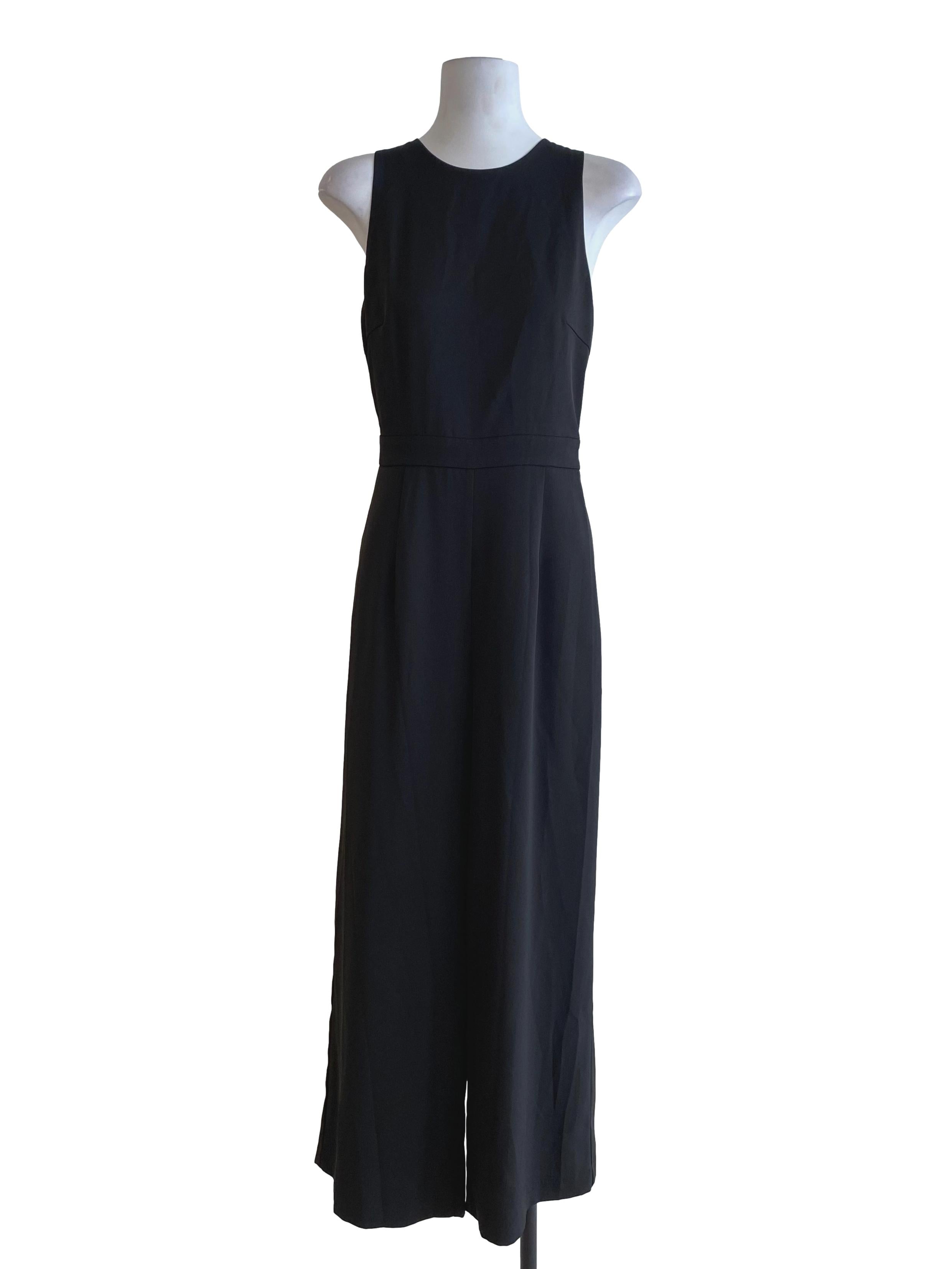 Grease Black Sleeveless Halter Jumpsuit