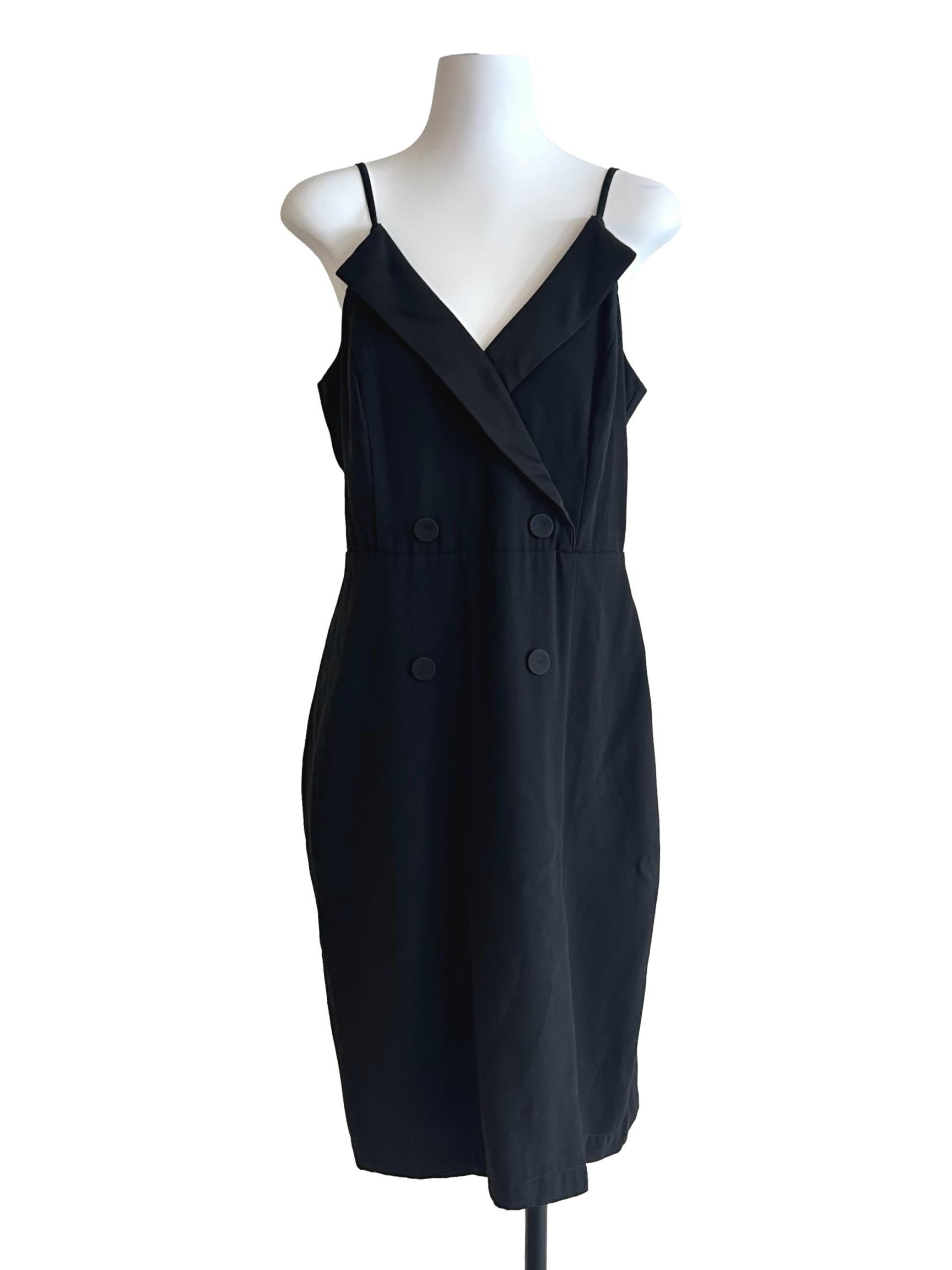 Soft Black Slip Dress