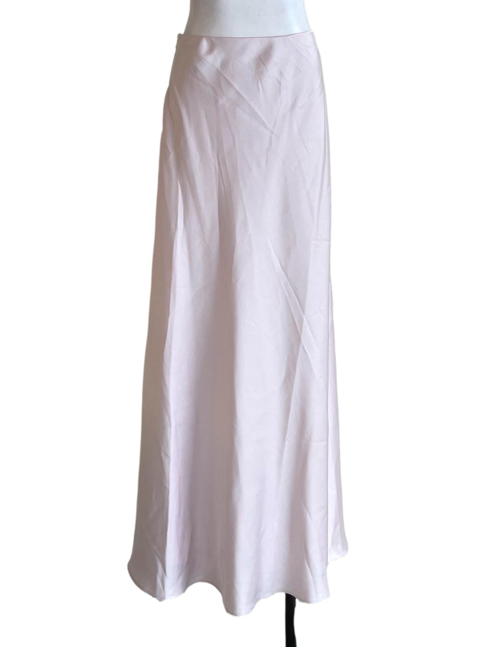 Pale Lilac Satin Semi Circle Skirt