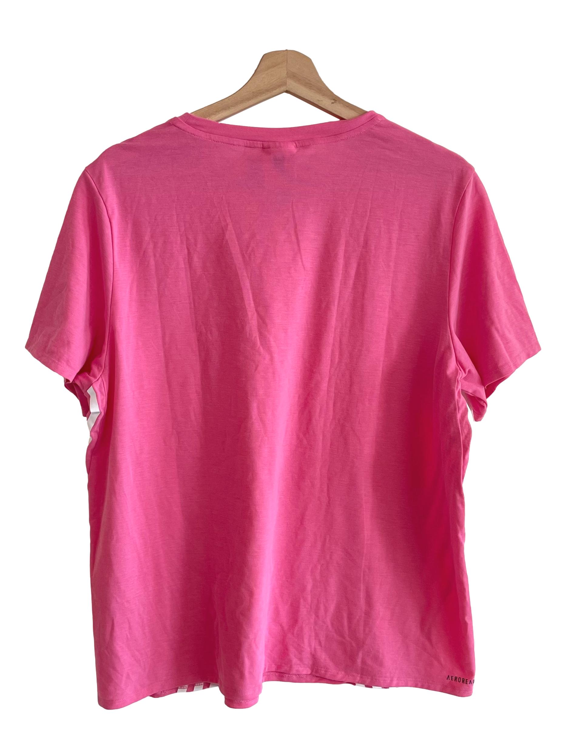 Pink Three Stripes Training Tee