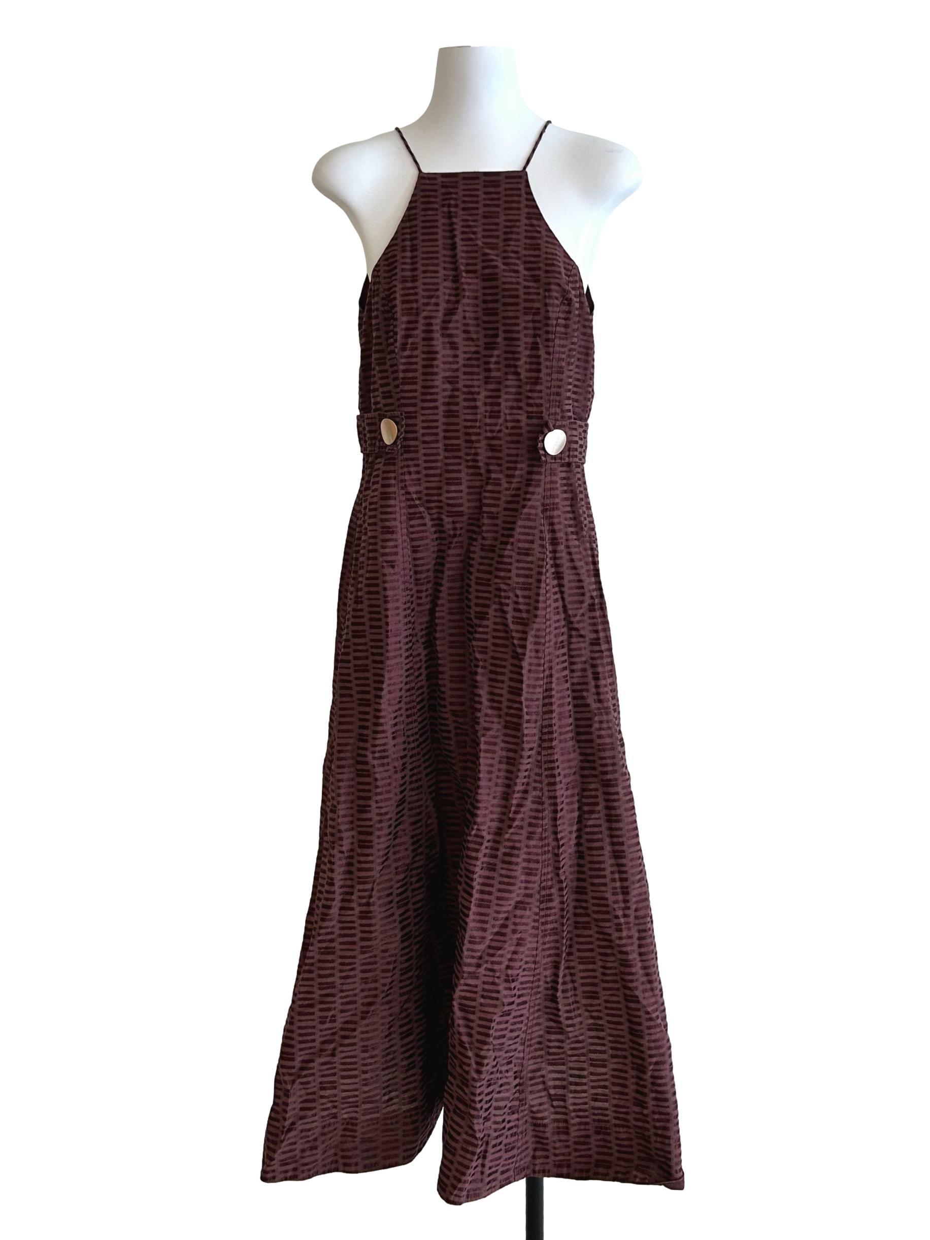Hershey Brown Halter Dress