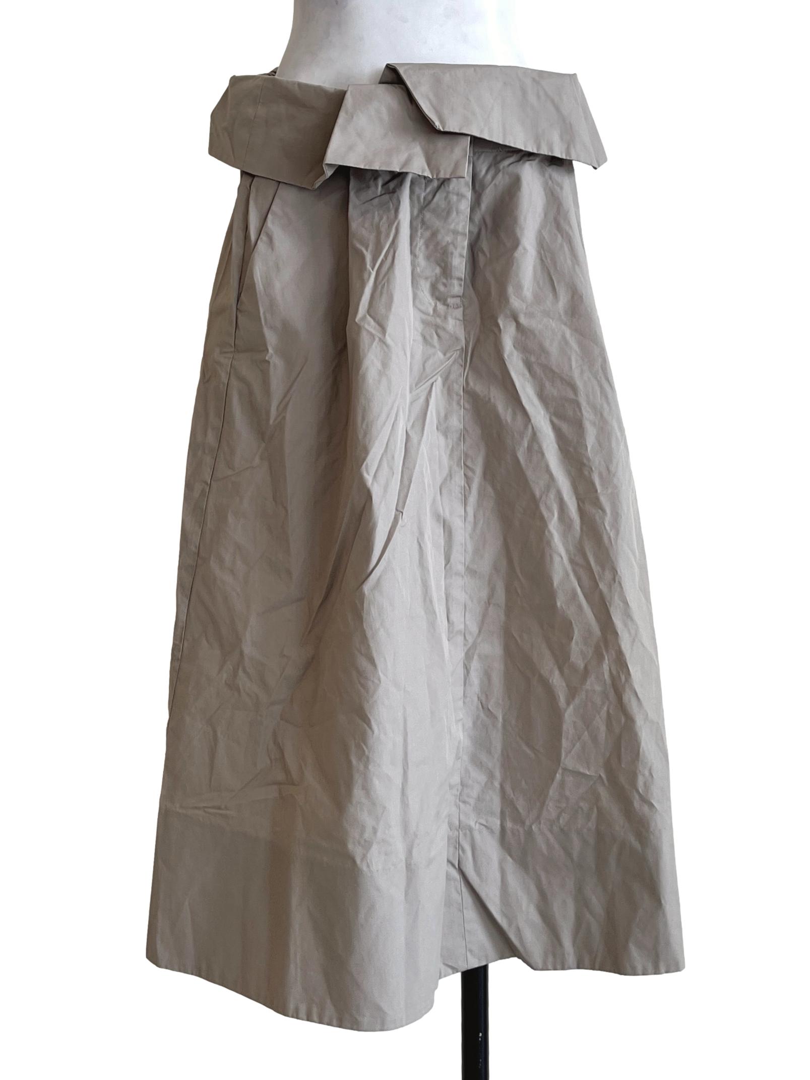 Ash Grey A-Line Skirt