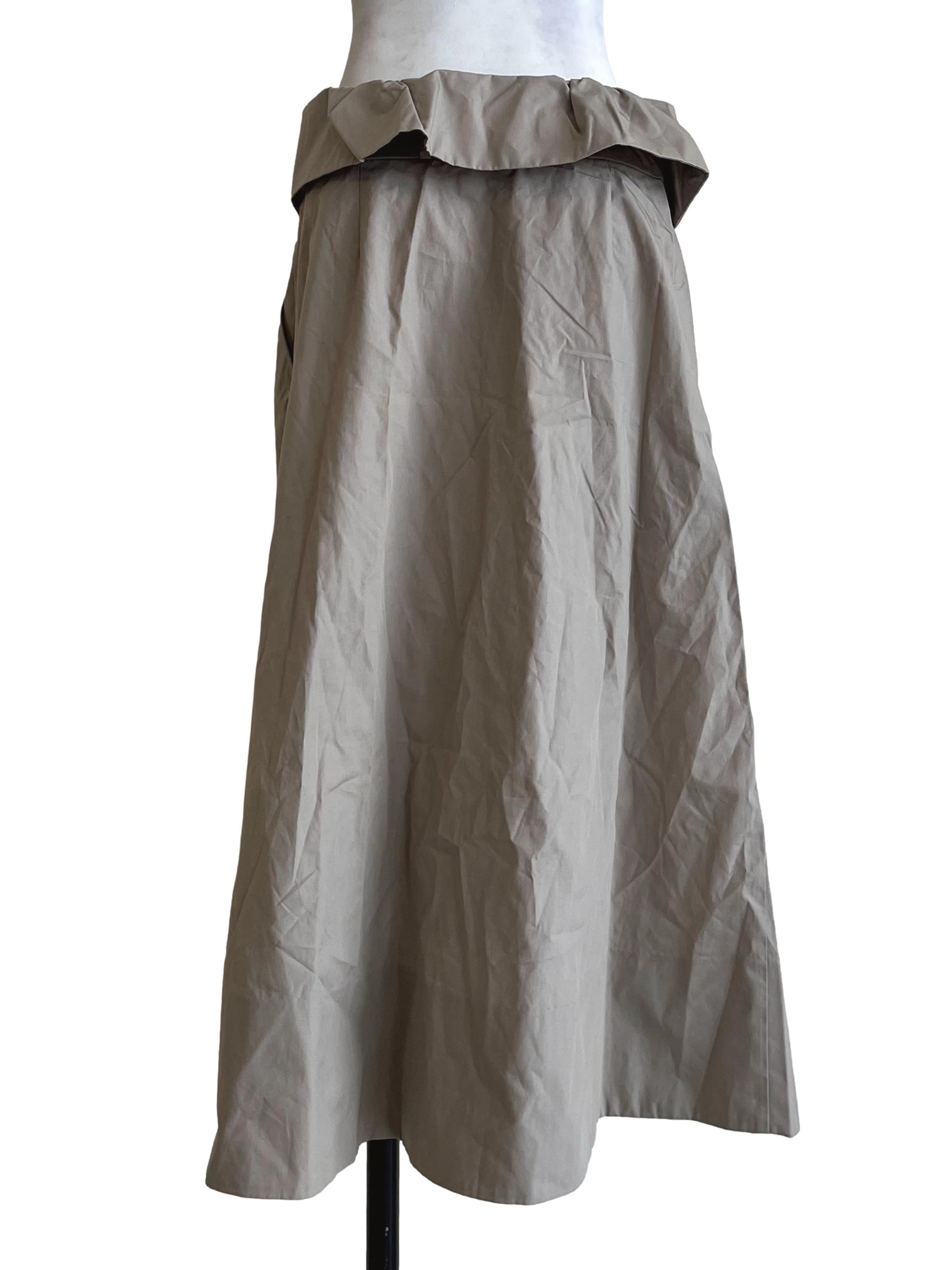 Ash Grey A-Line Skirt