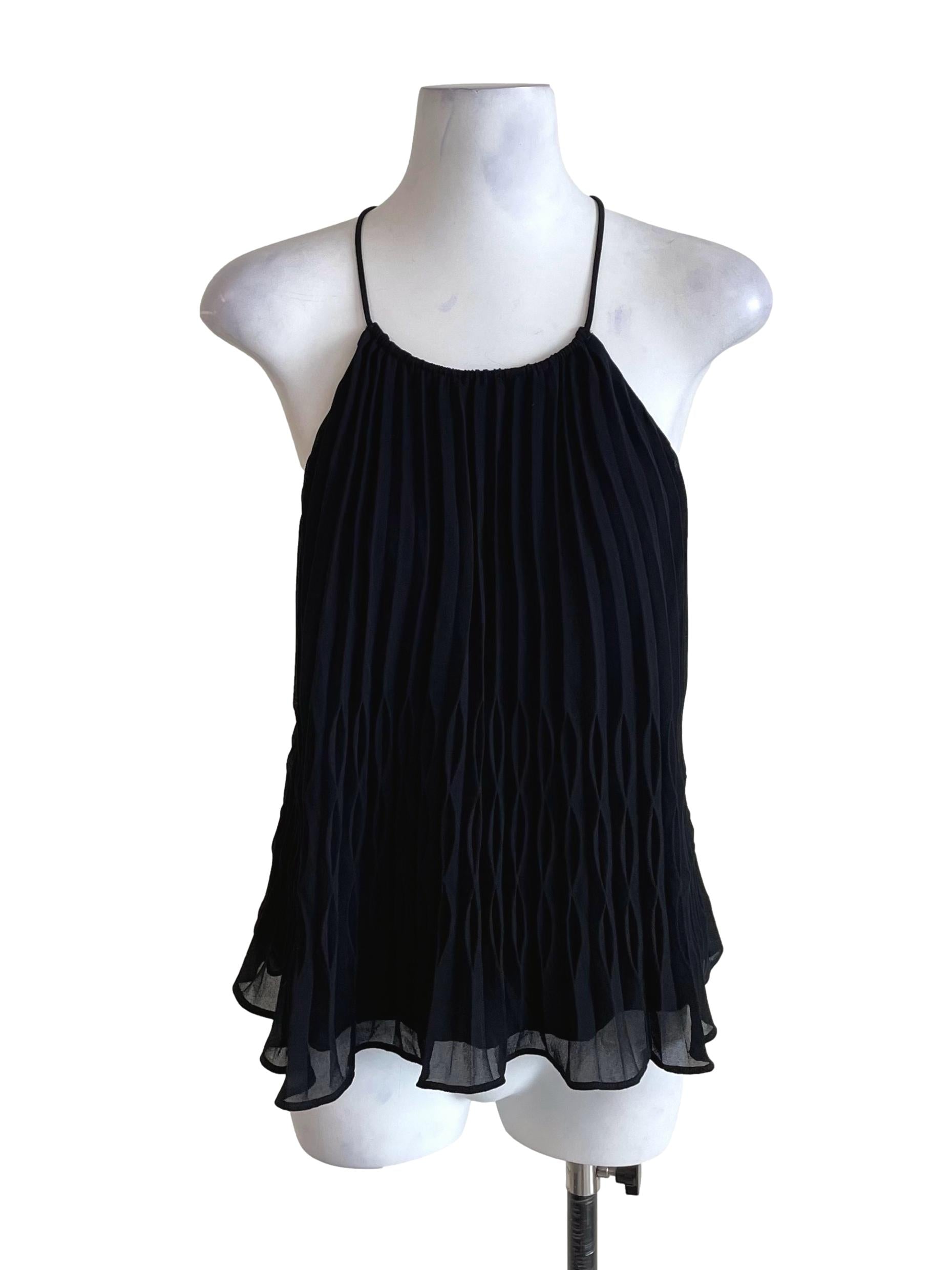 Black Accordion Tent Camisole LB