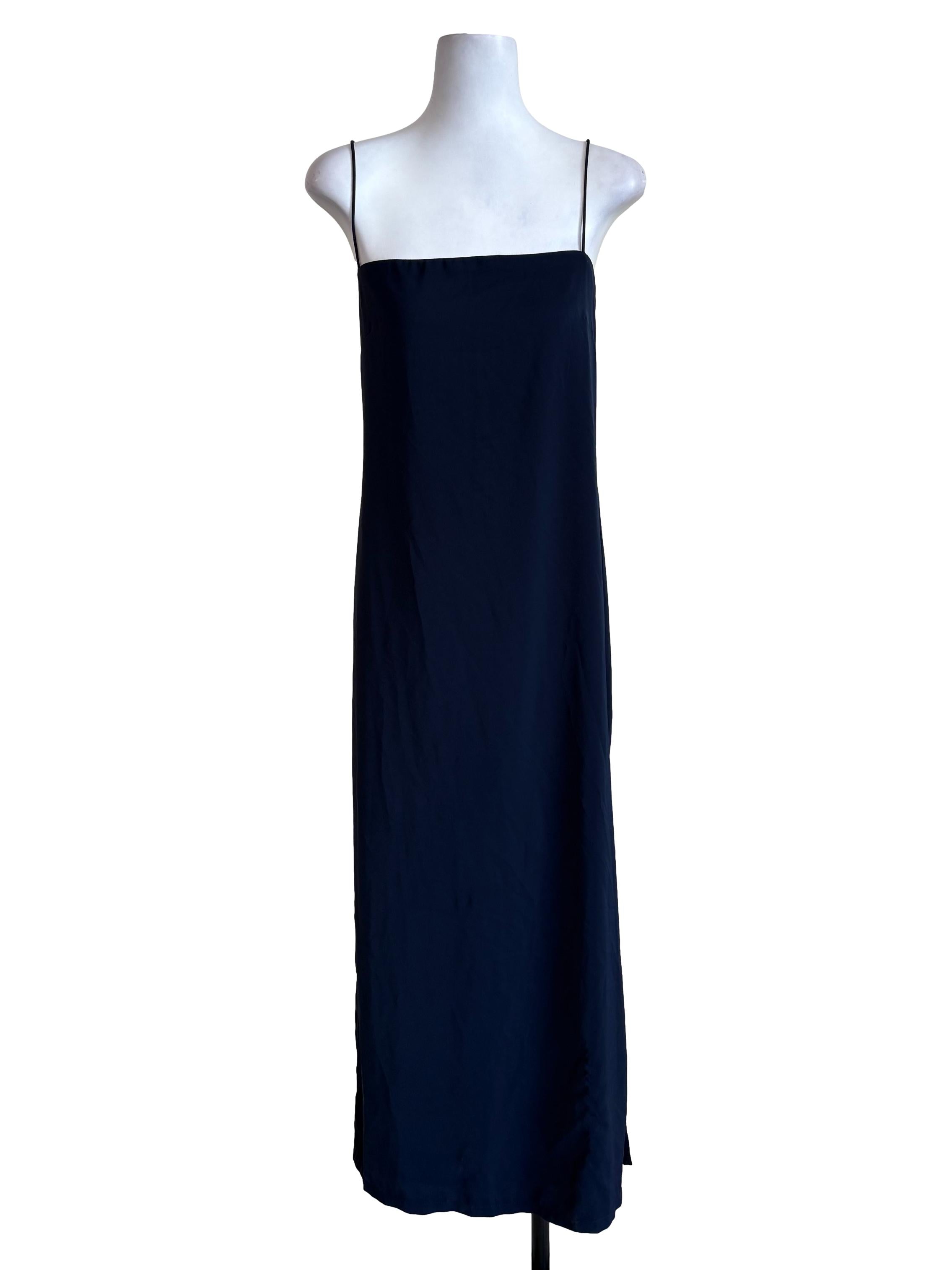 Navy Shift Slip Dress