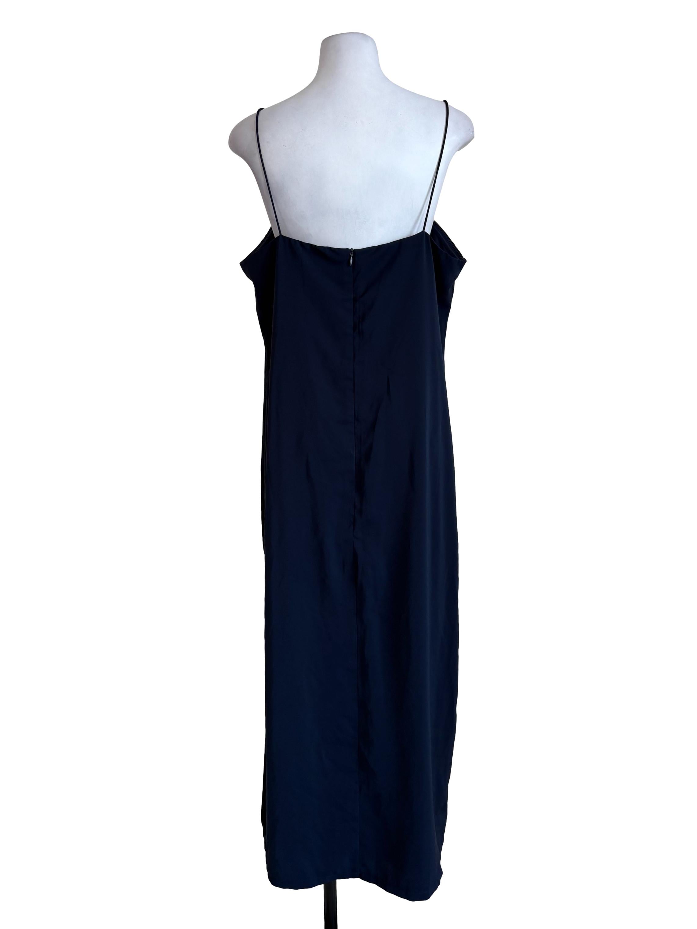Navy Shift Slip Dress