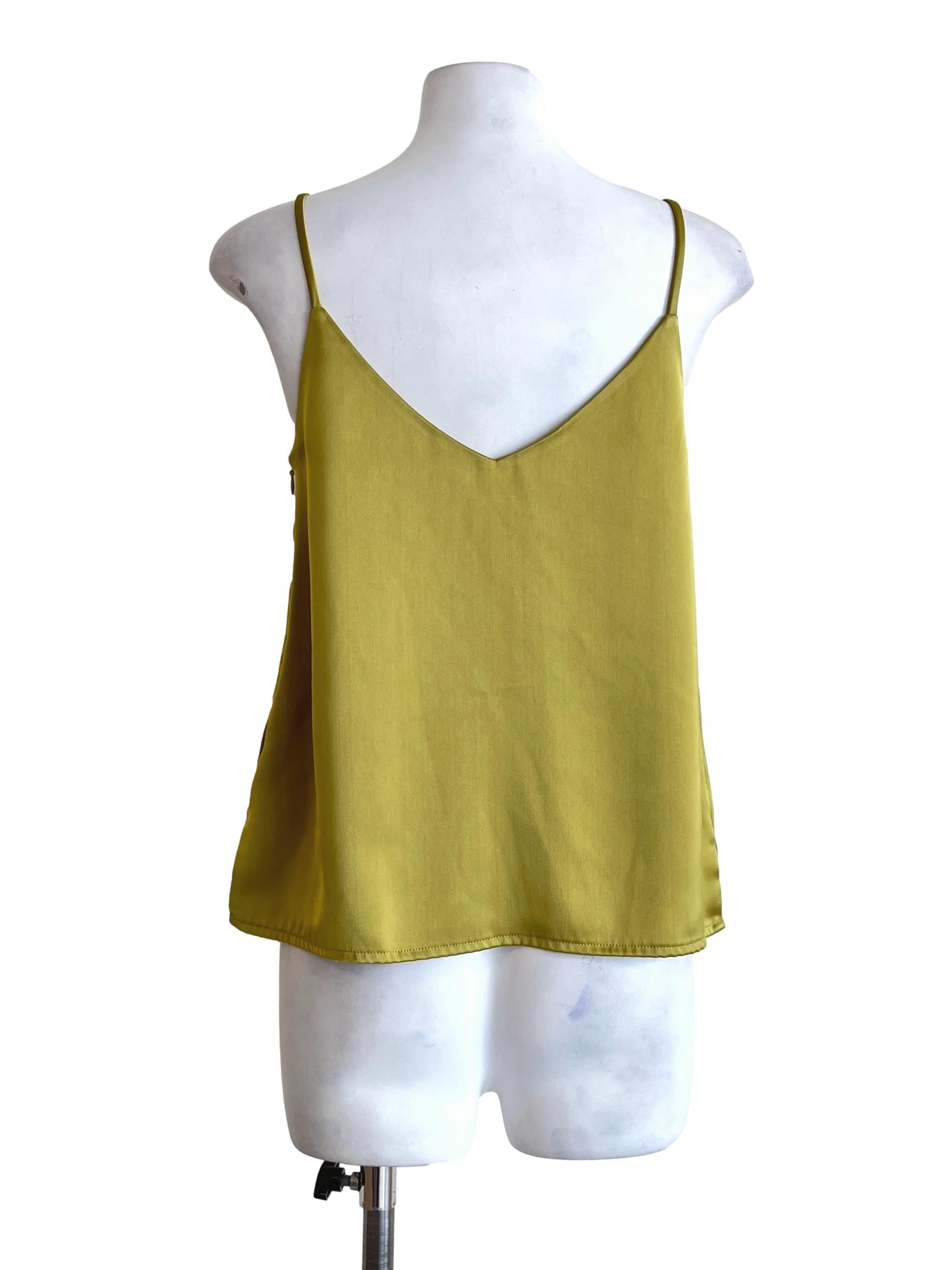 Lime V-Neck Sleeveless Top OSN
