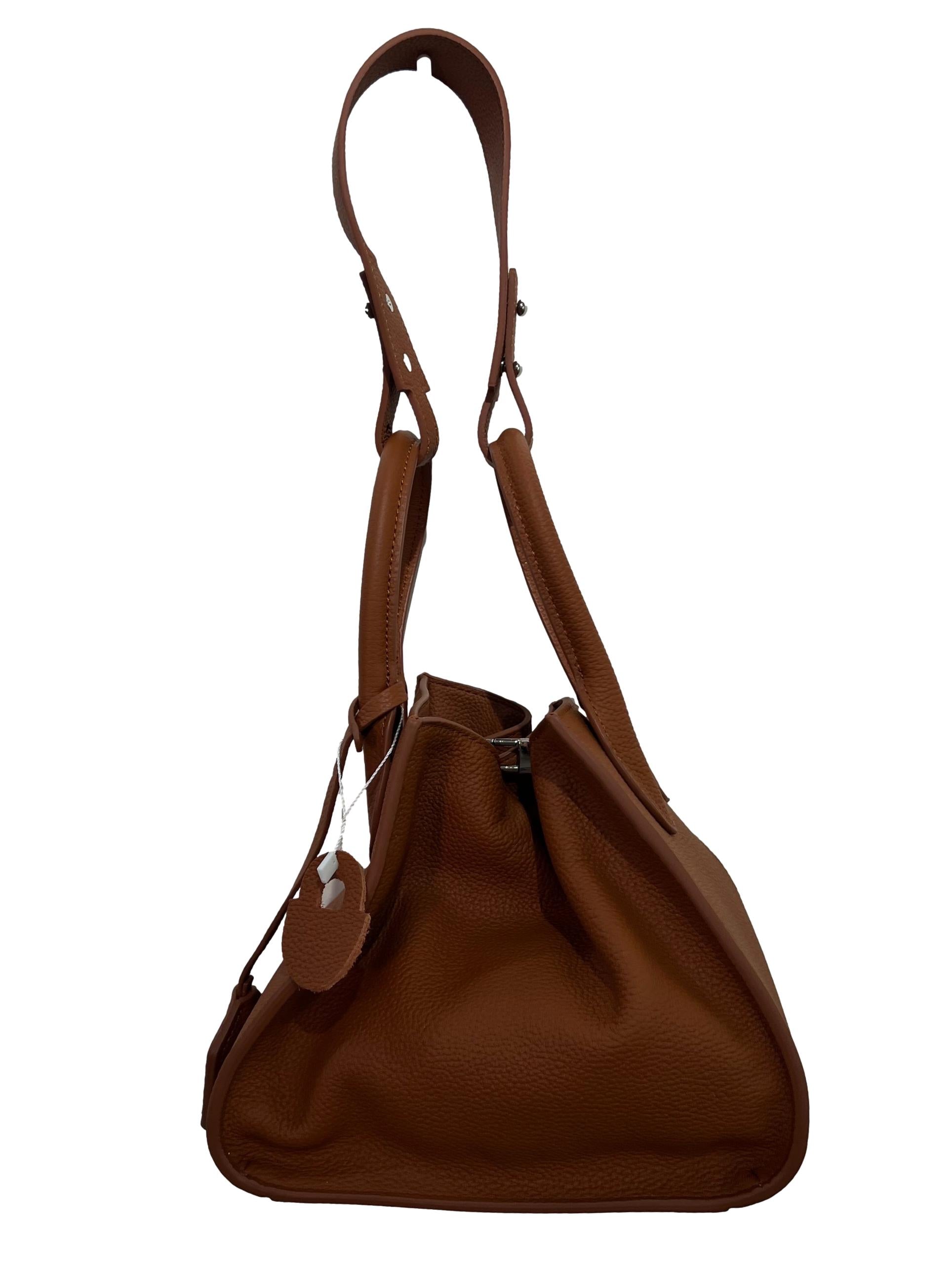 Brown Leather Two Way Bag