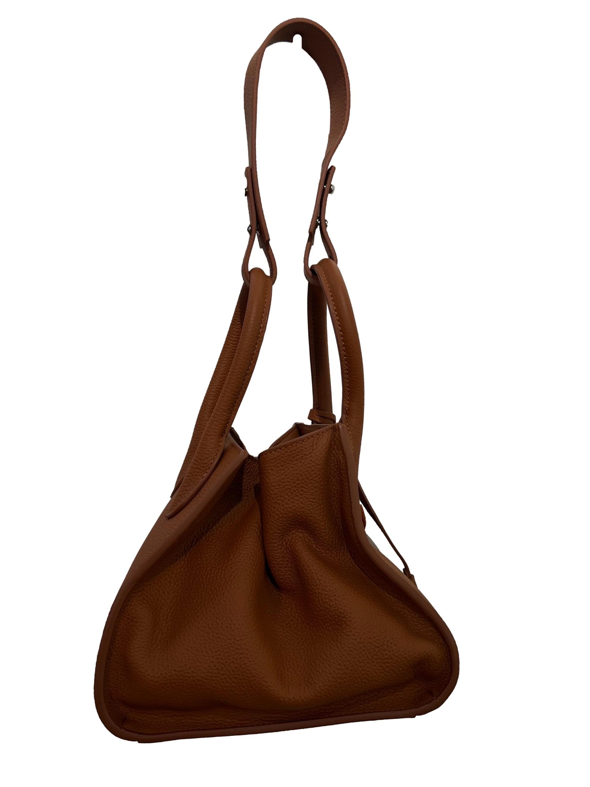 Brown Leather Two Way Bag