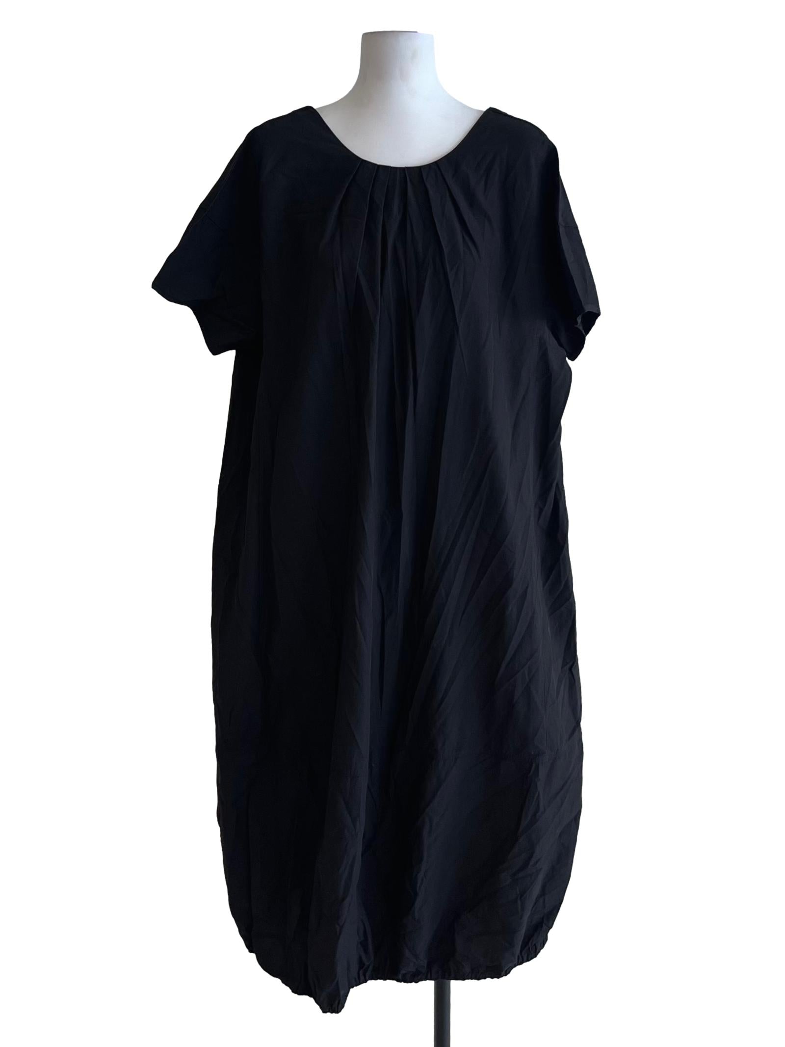 Black Jewel Neckline Empire Dress
