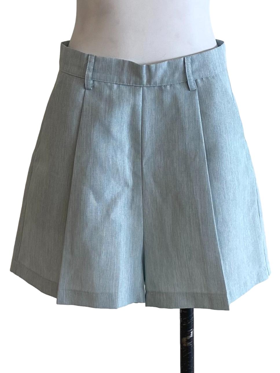 Soft Baby Blue A-Line Shorts