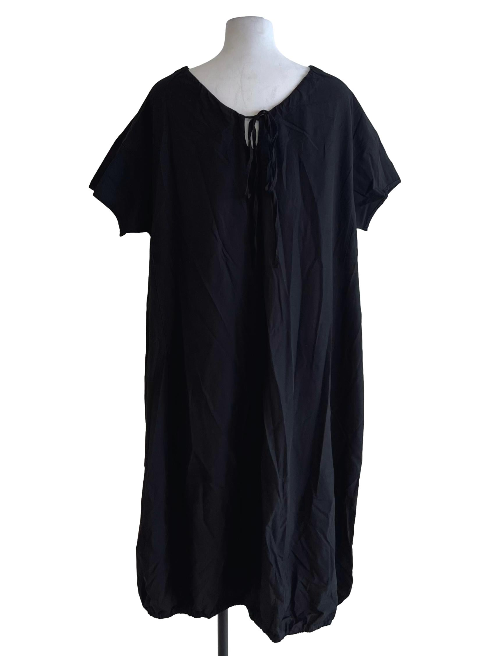 Black Jewel Neckline Empire Dress