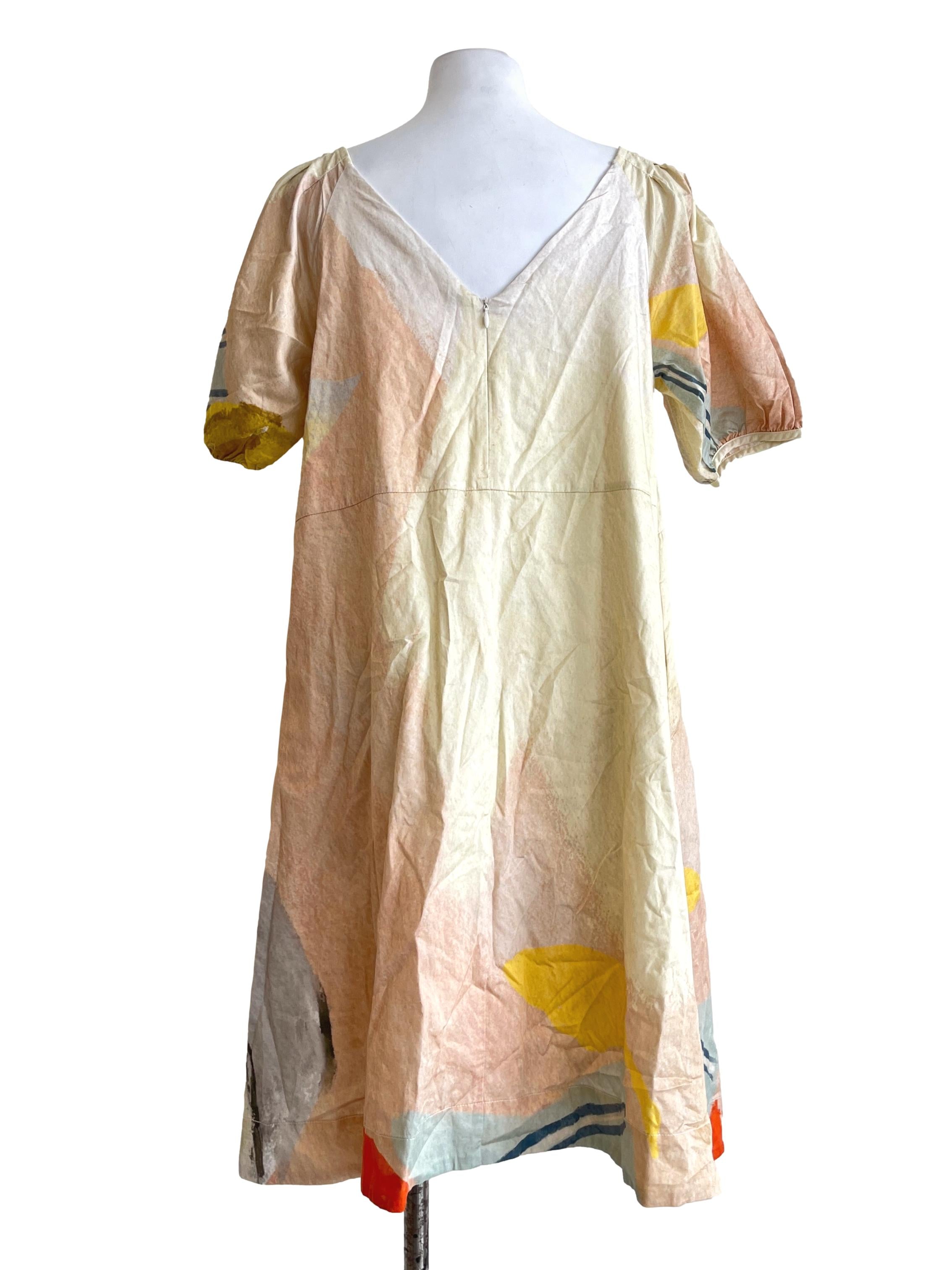 Savour Puff-Sleeve Shift Dress OSN