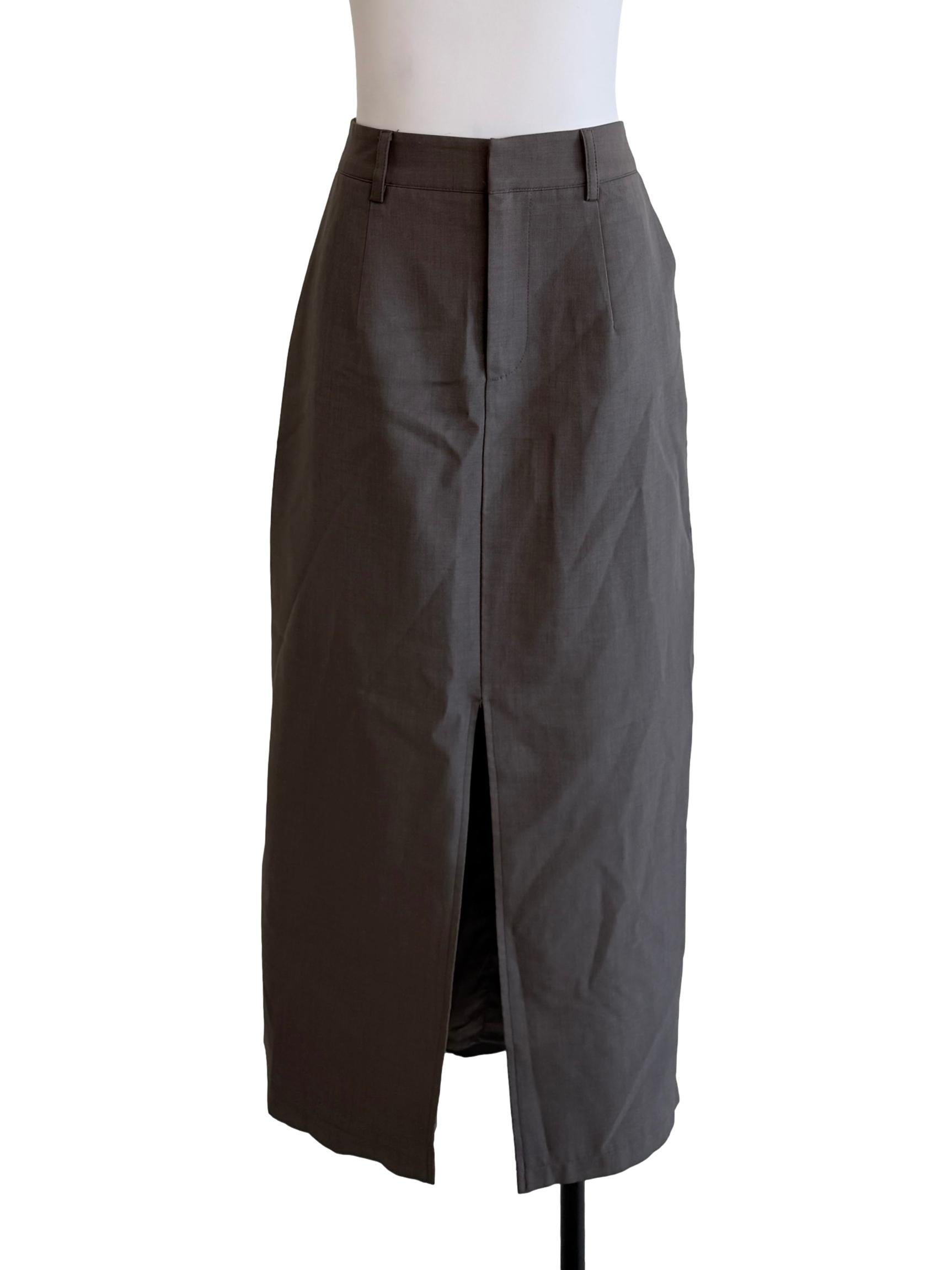 Cedar Brown Pencil Skirt