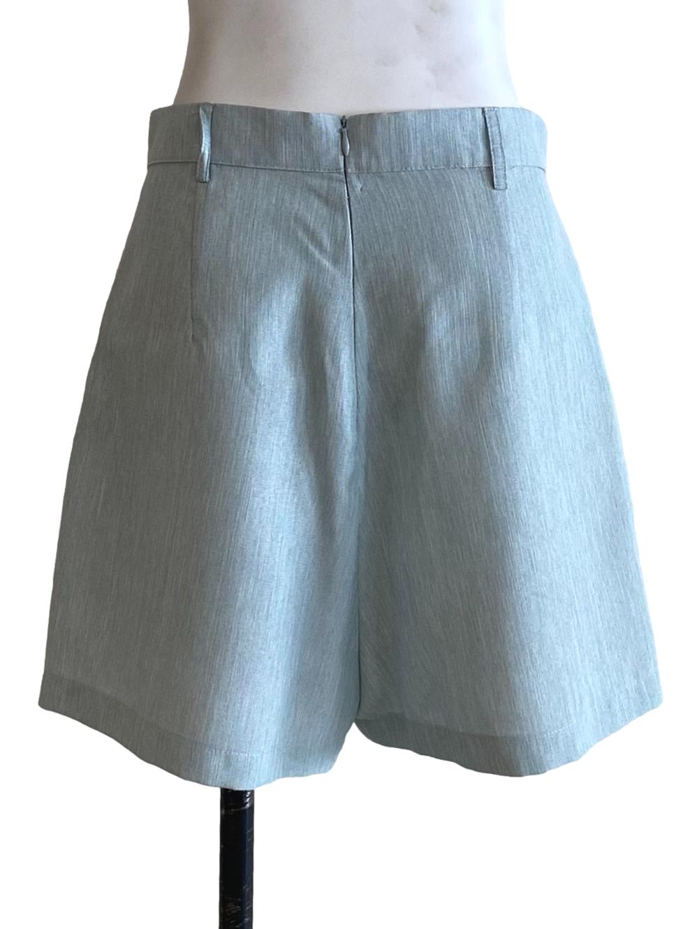 Soft Baby Blue A-Line Shorts