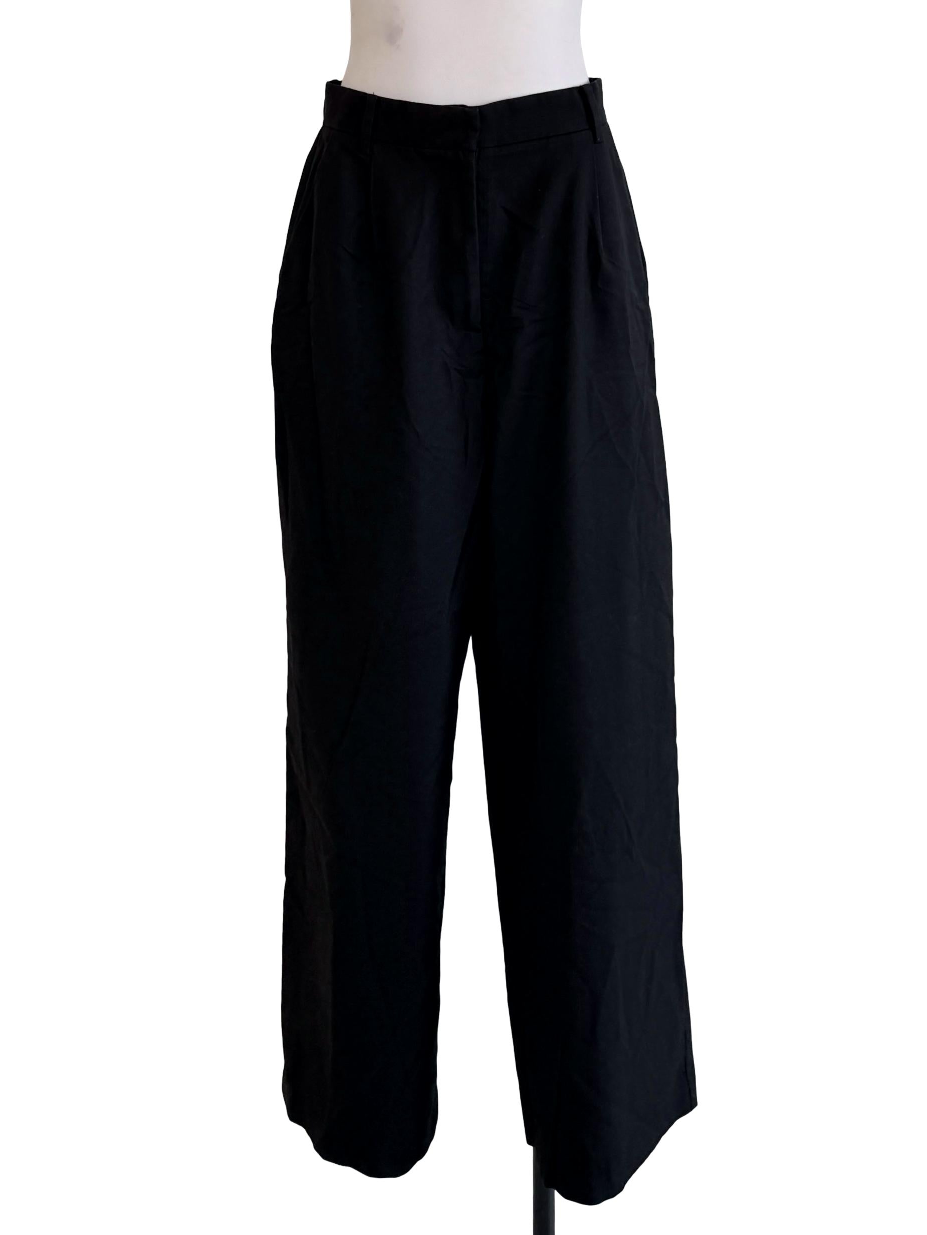 Black Straight Pants