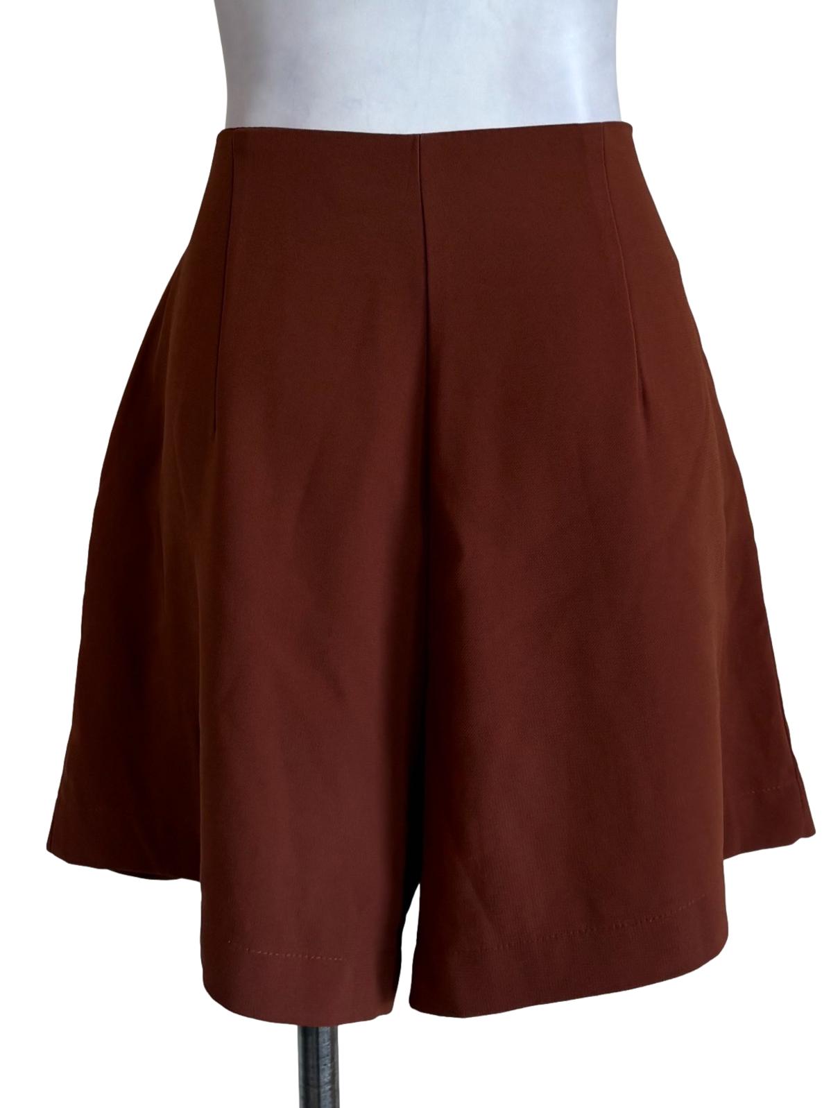 Terracotta Pleated Shorts