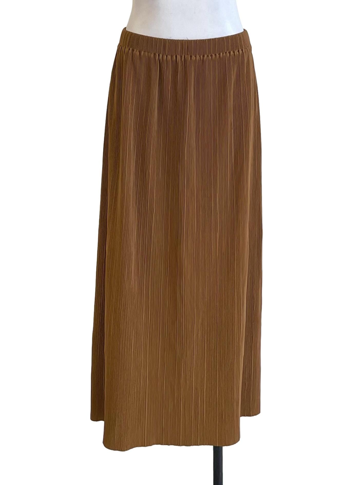 Honey Orange Ribbed Skirt