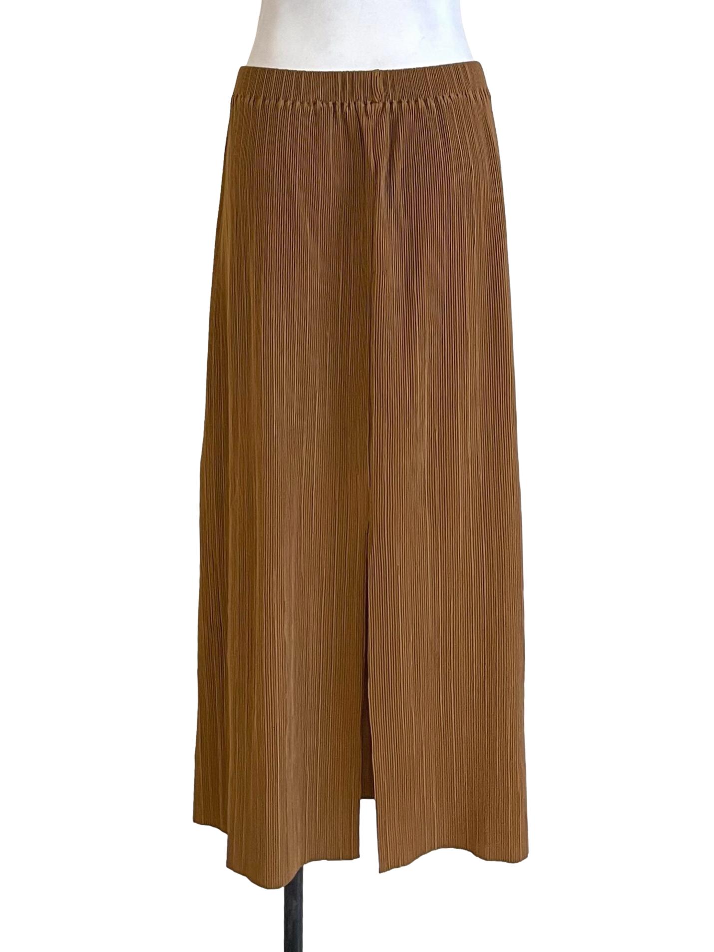 Honey Orange Ribbed Skirt