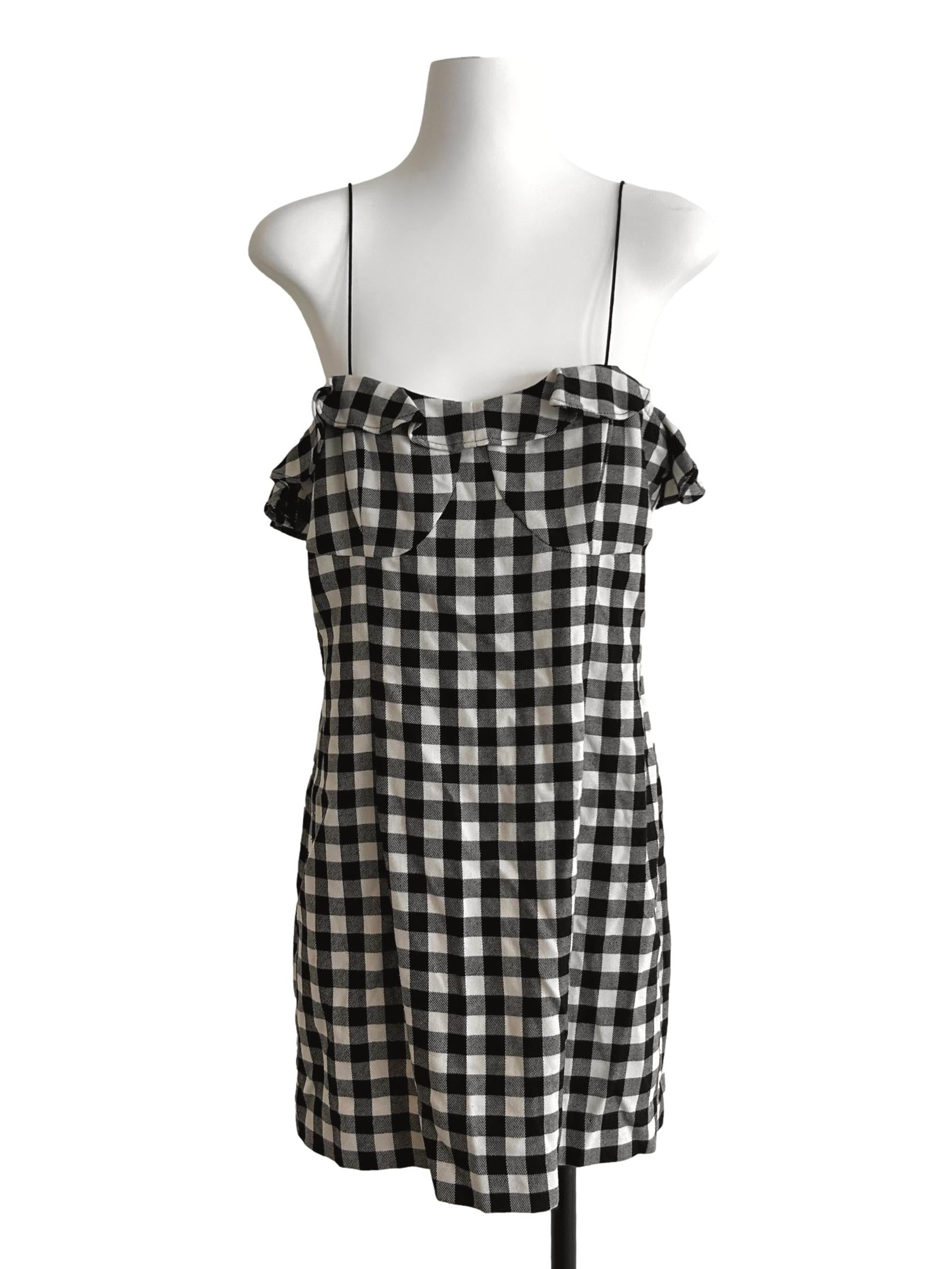 Black And White Gingham Dress