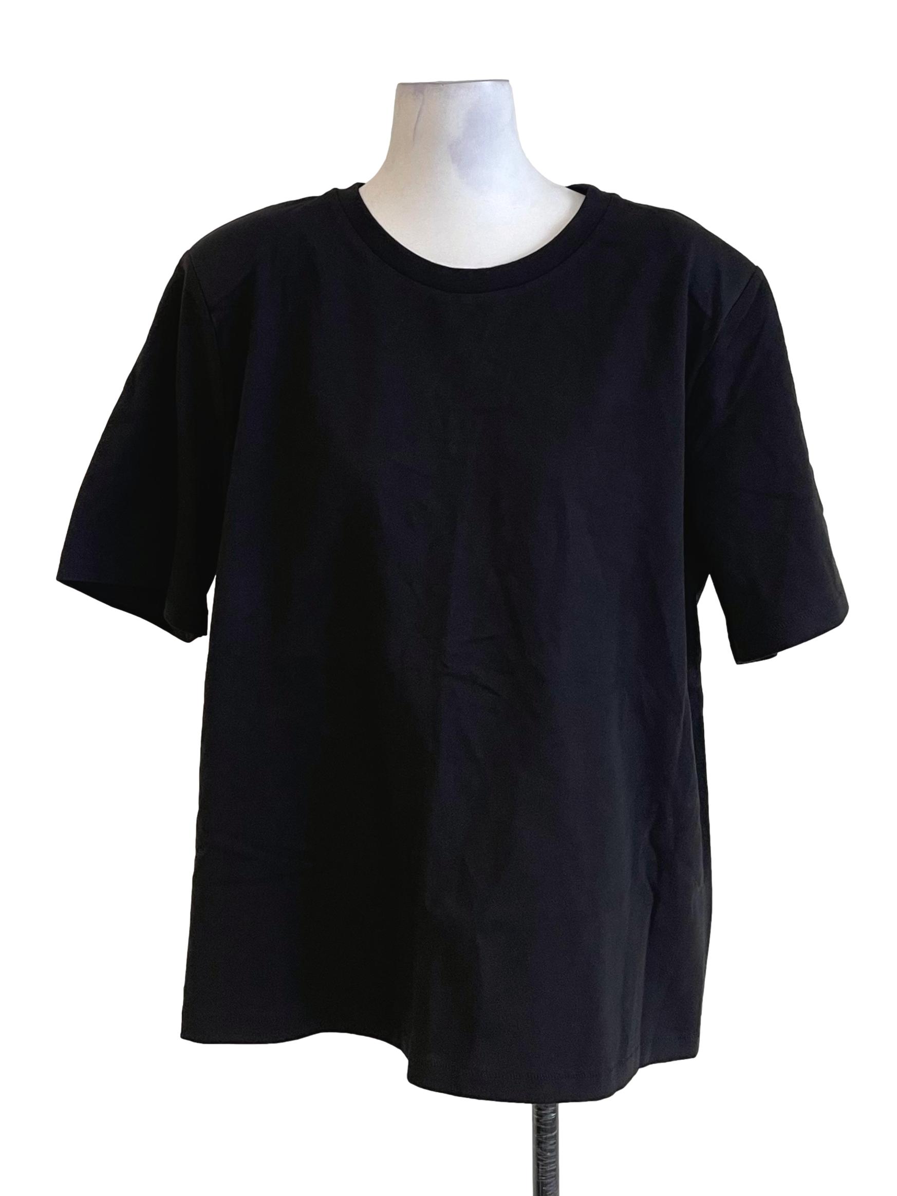 Black Broad Shoulders T Shirt LB