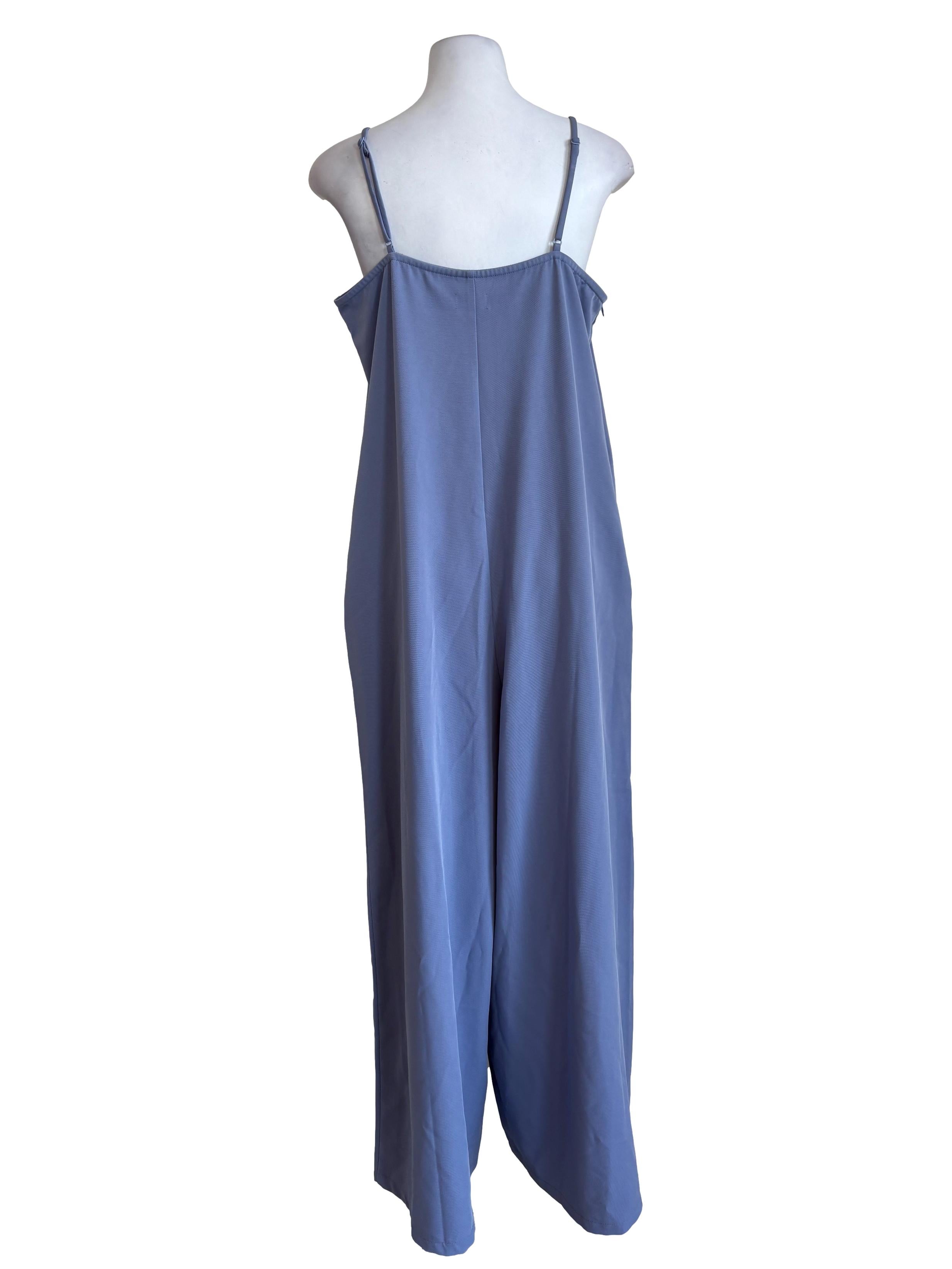 Periwinkle Blue Slip Jumpsuit