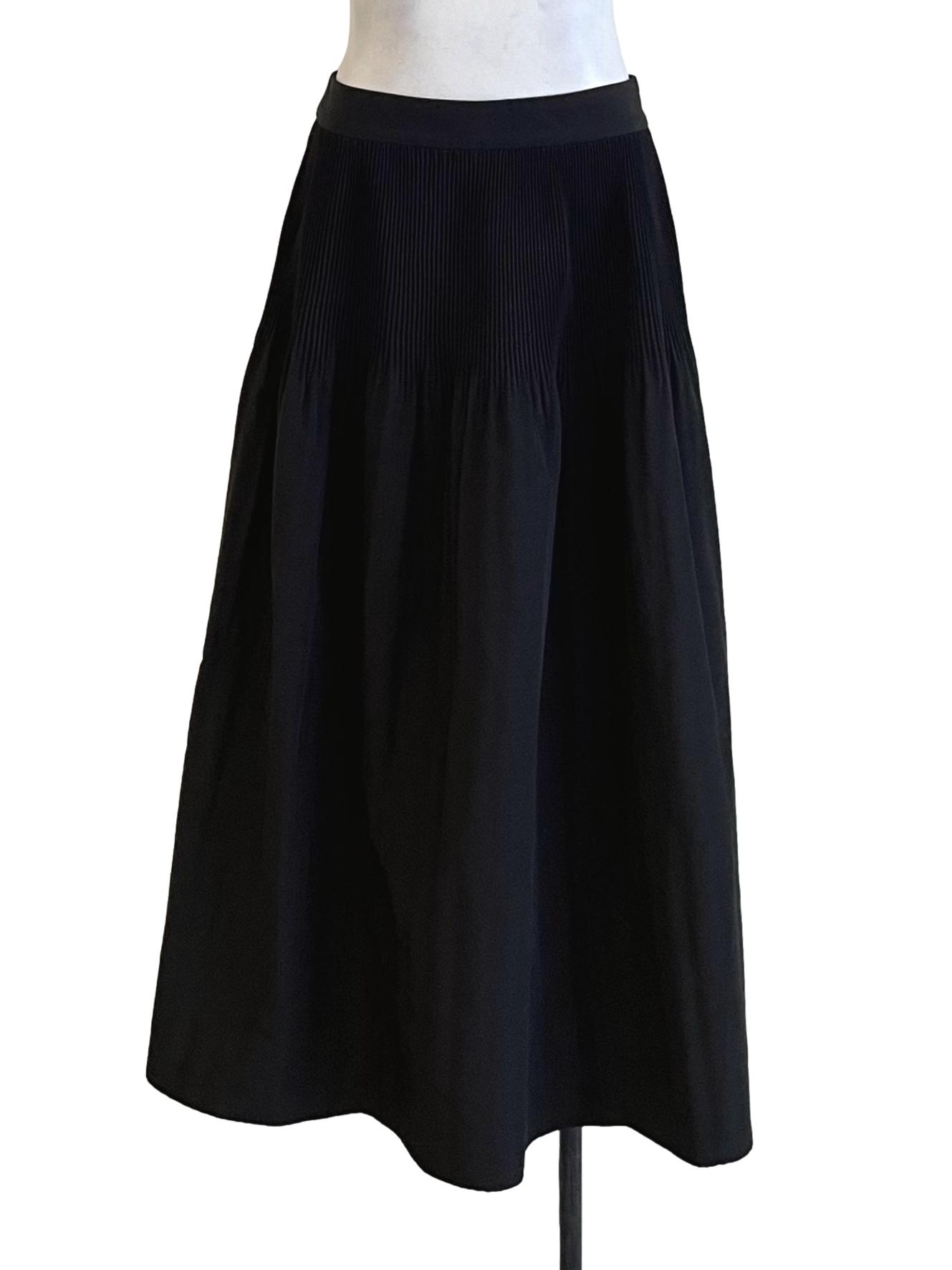Black Accordion Bouffant Skirt LB