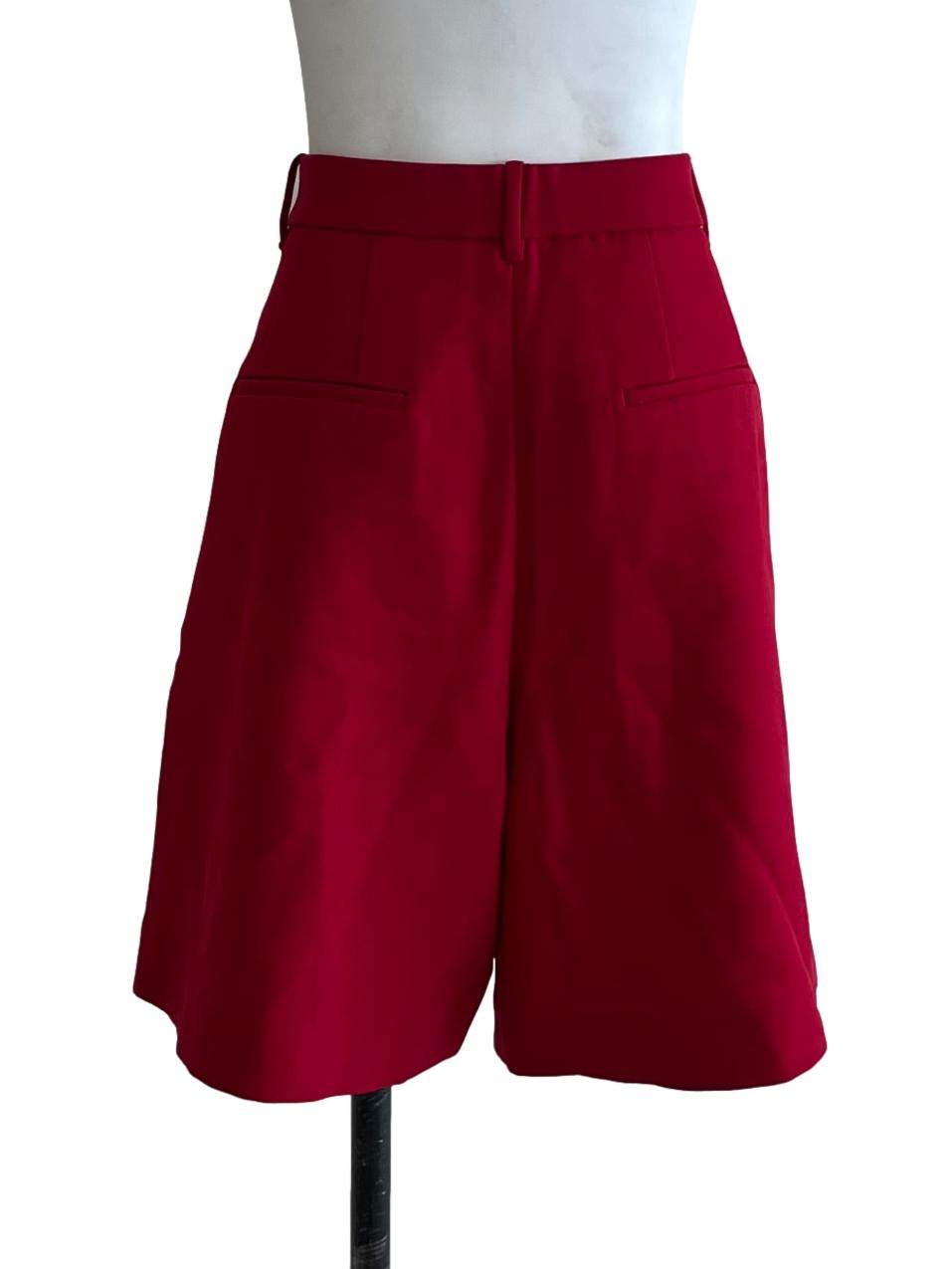 Blood Red High Waisted Shorts