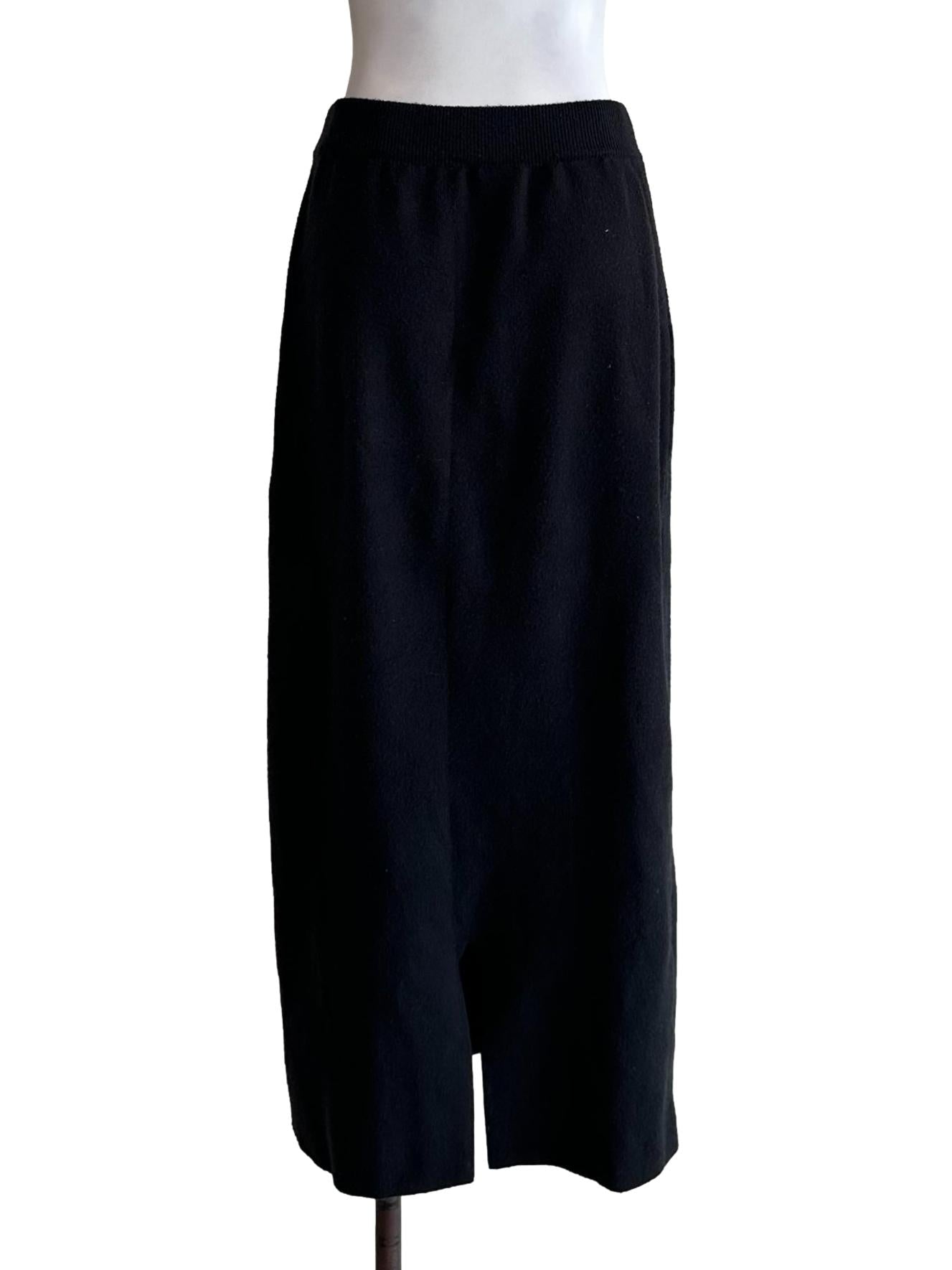 Black Textured Skirt