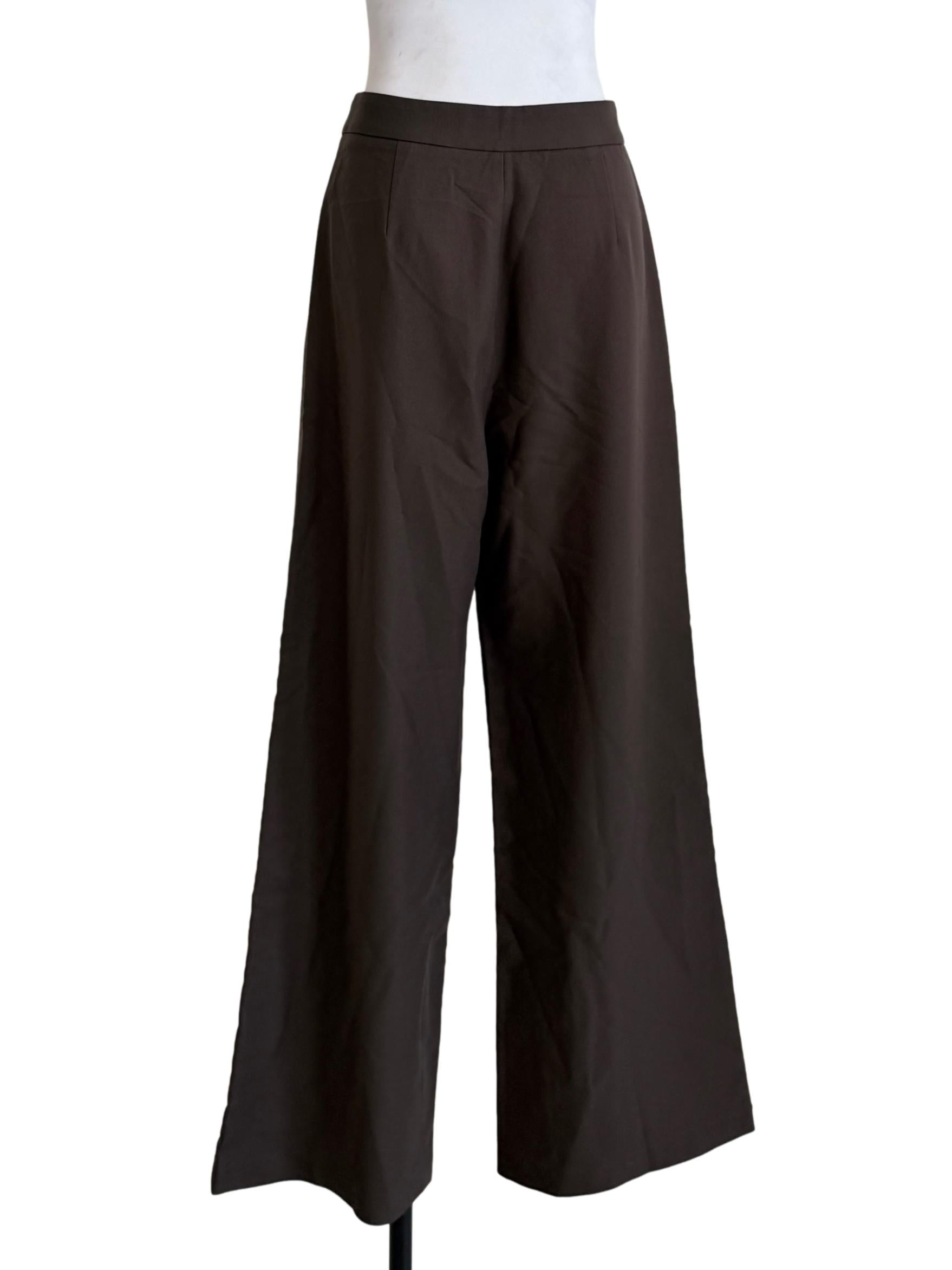 Mocha Brown Wide Leg Pants