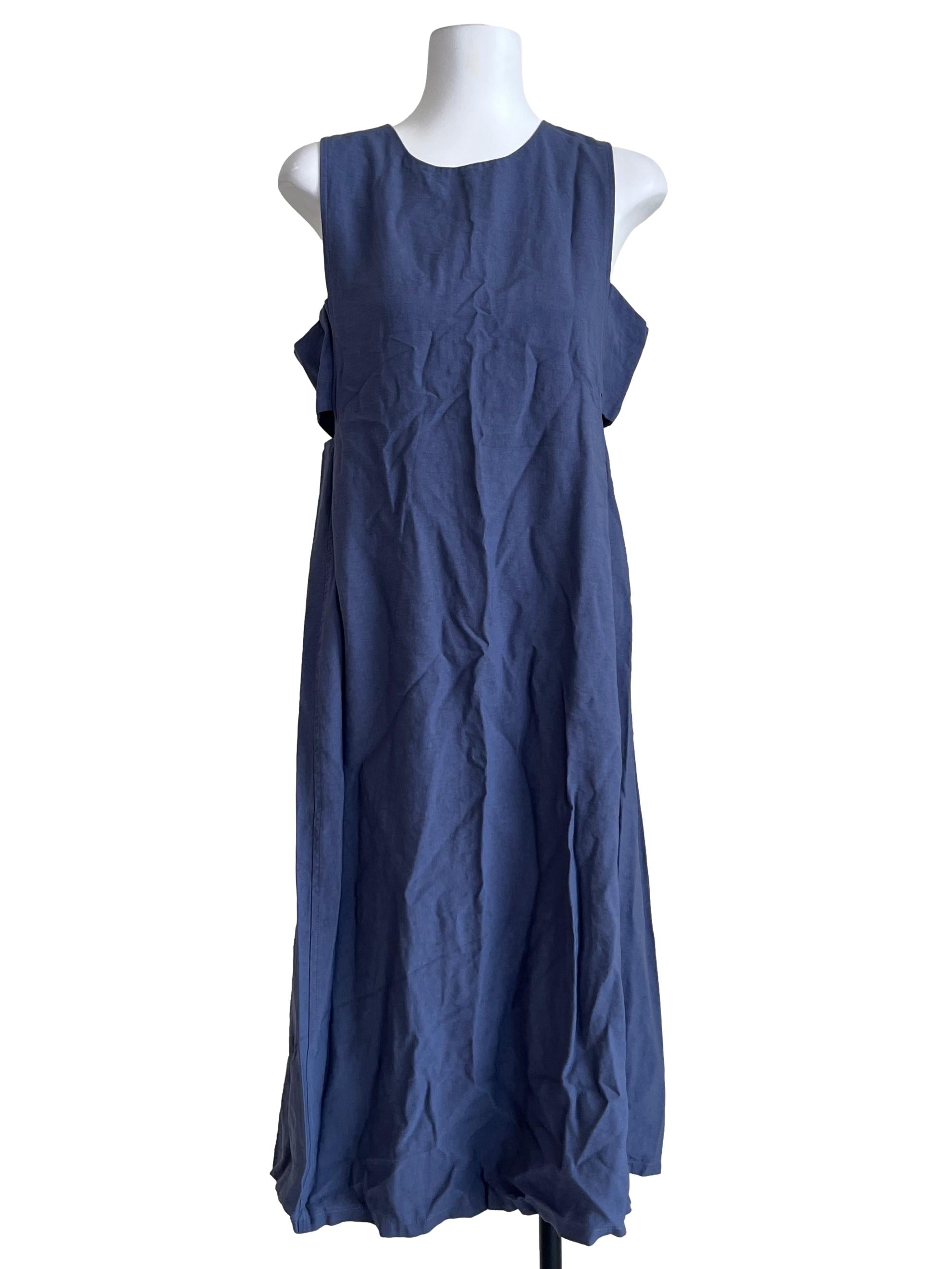 Stone Blue Halter Slip Dress