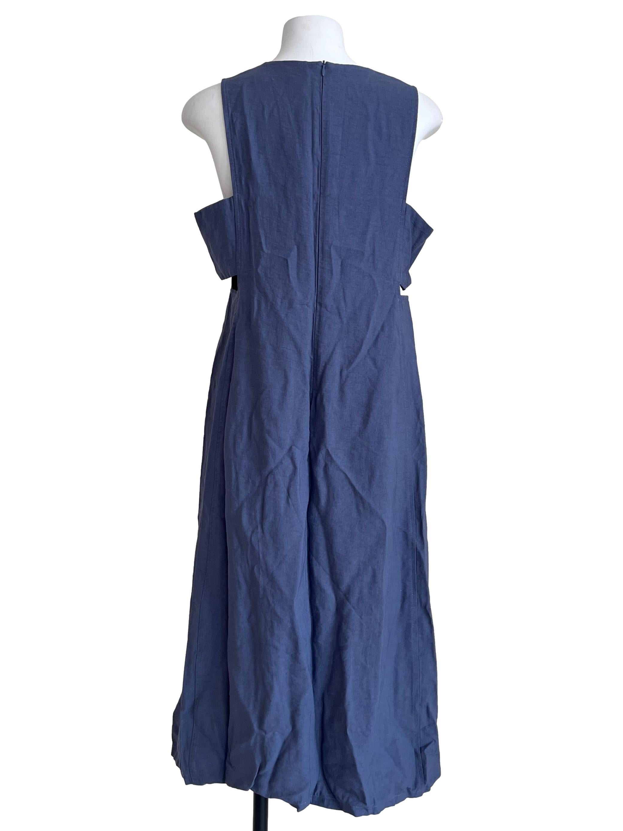 Stone Blue Halter Slip Dress