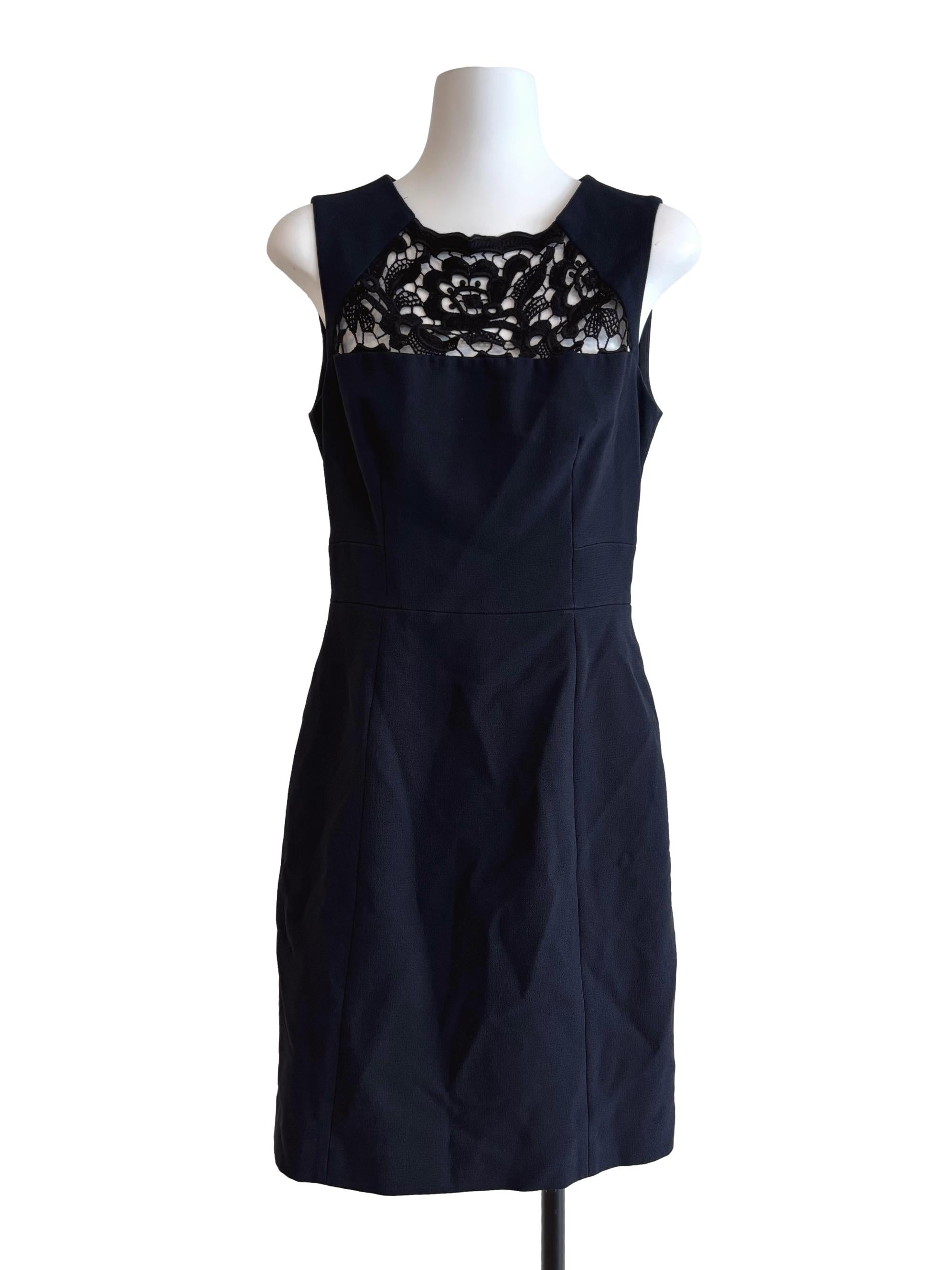 Parisian Black Sleeveless Sheath Dress