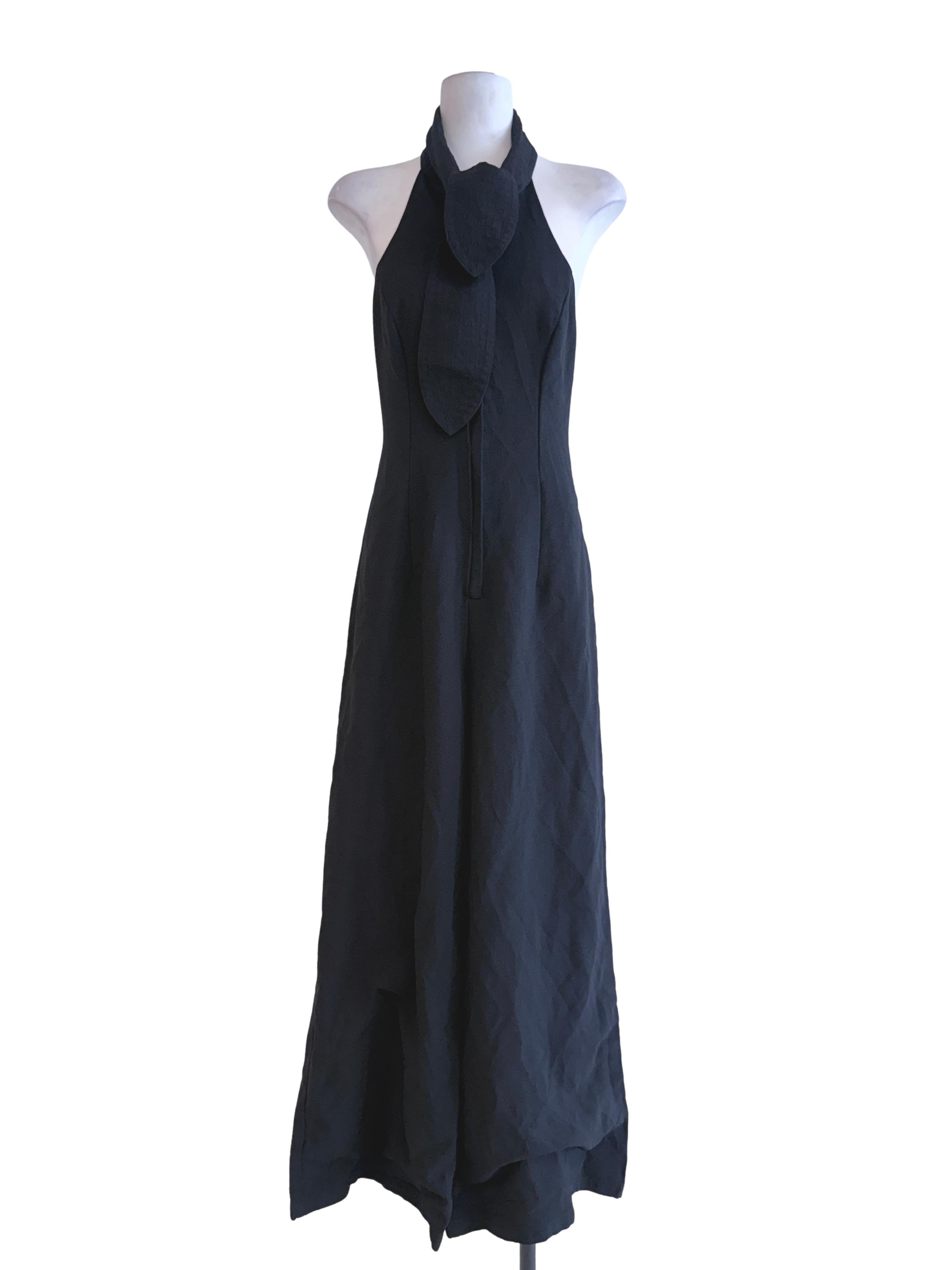 Black Halter Strap Jumpsuit