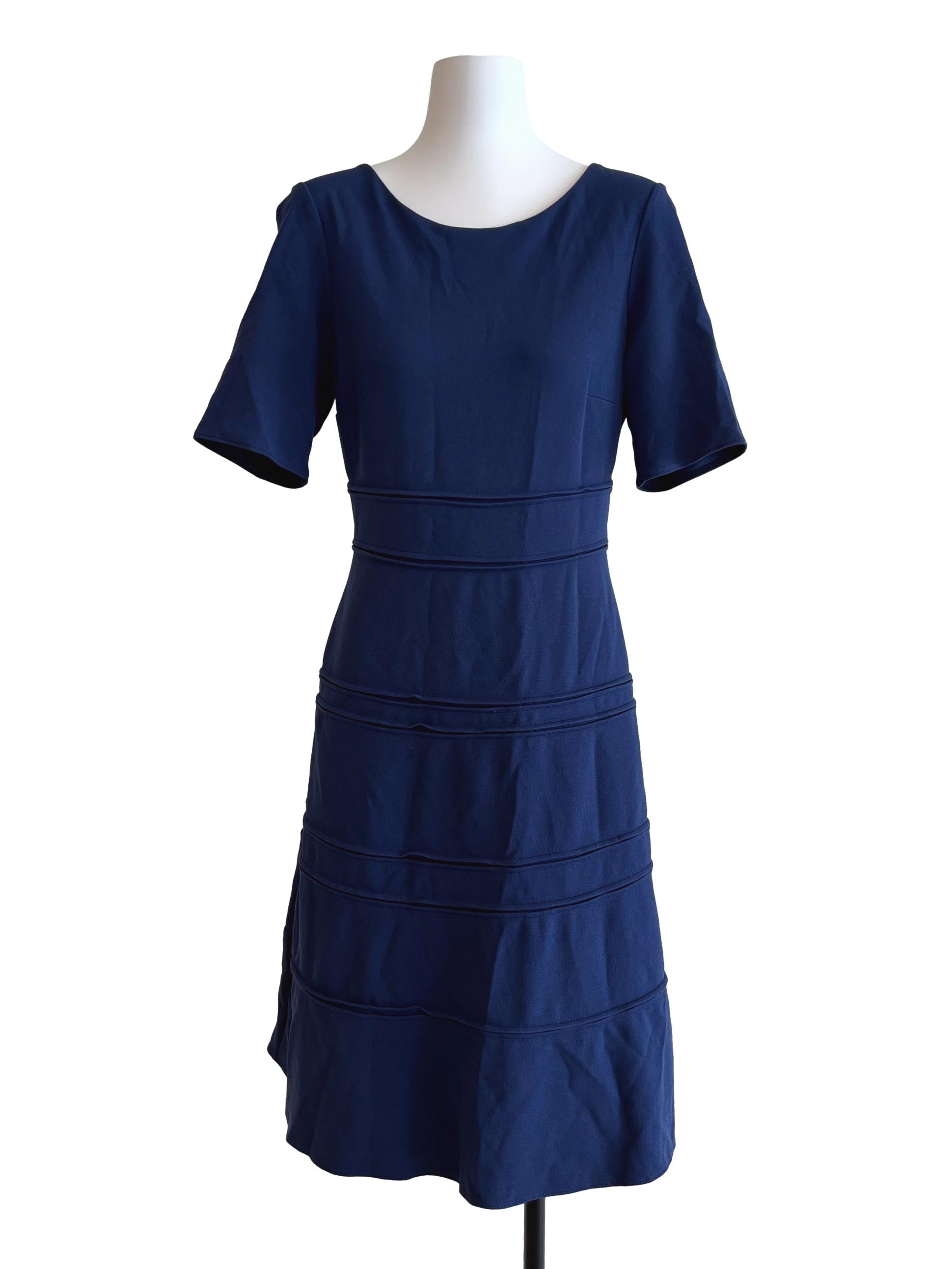 Berry Blue A-Line Tier Dress