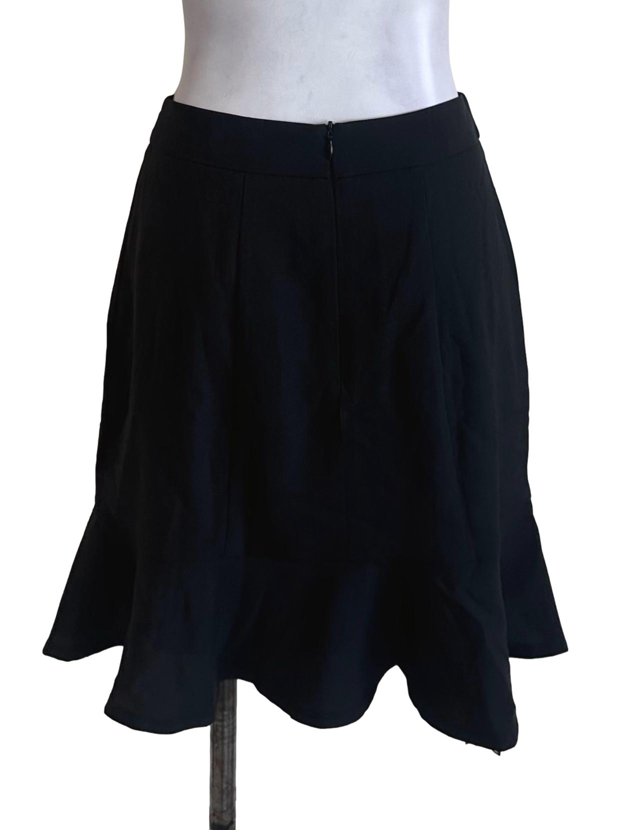 Black Ruffle Flounce Skirt