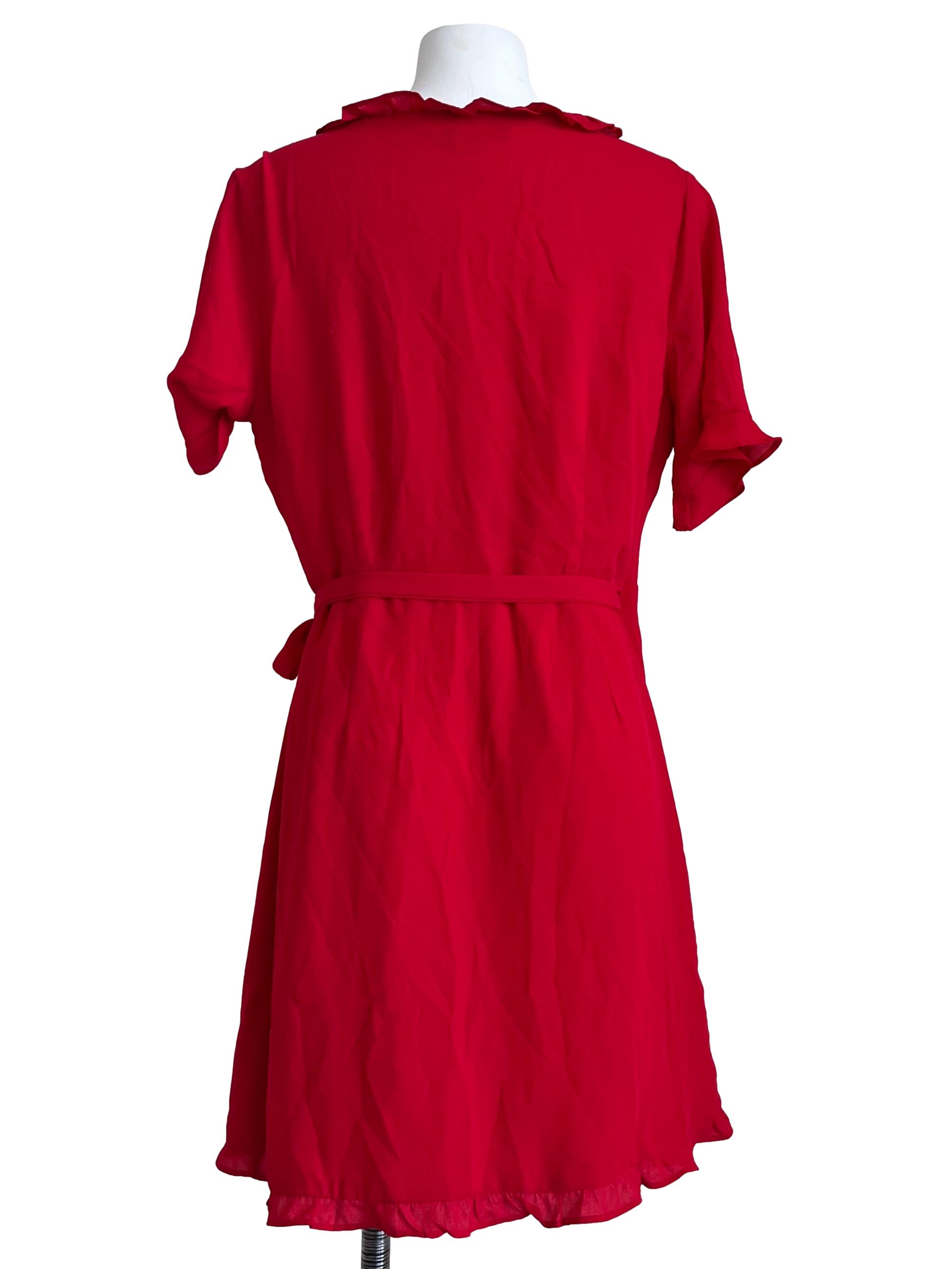 Chilli Red Wrap Dress