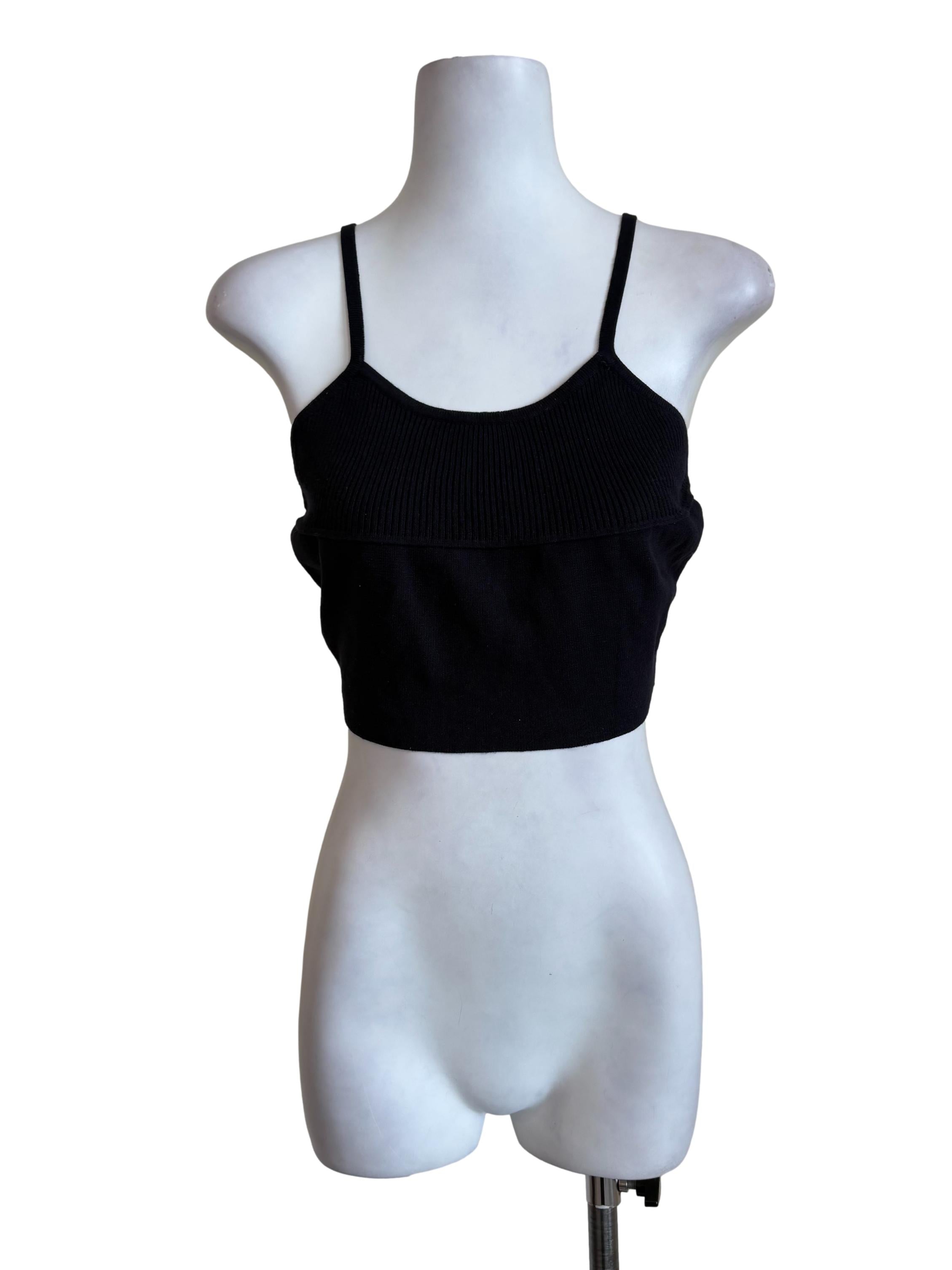 Indigo Knitted Bralette