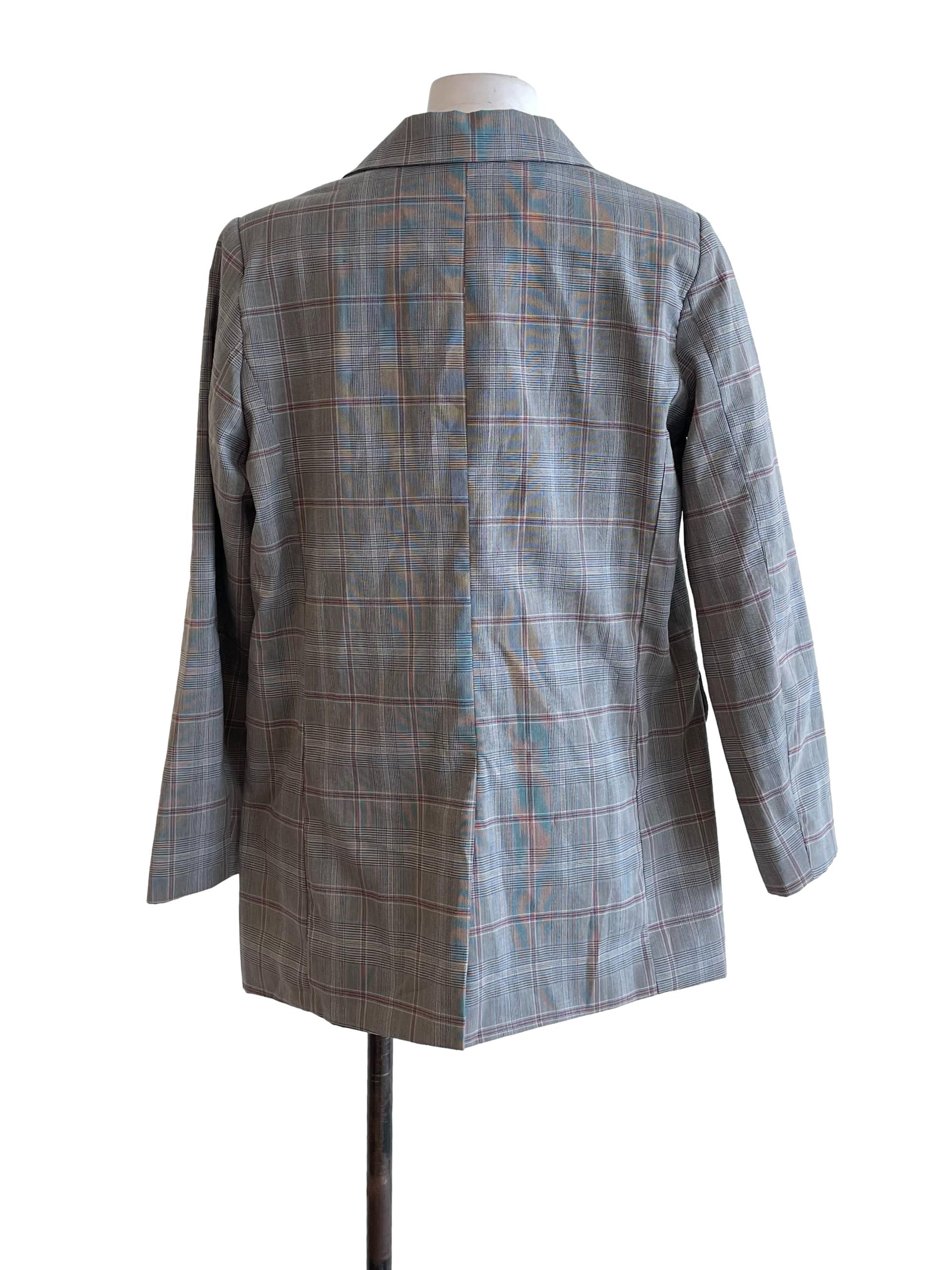 Light Grey Prince Of Wales Blazer