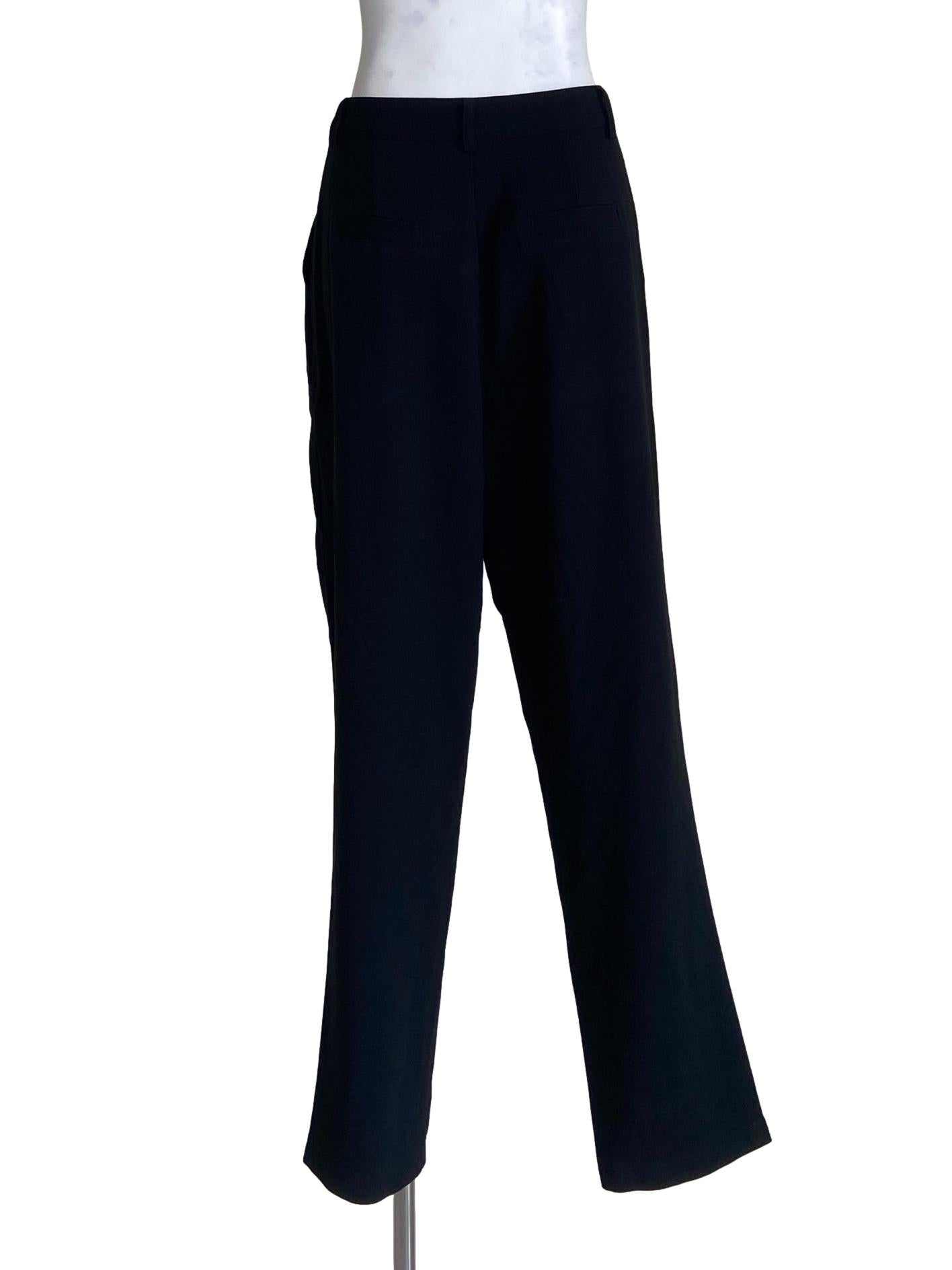 Black Pegged Formal Pants