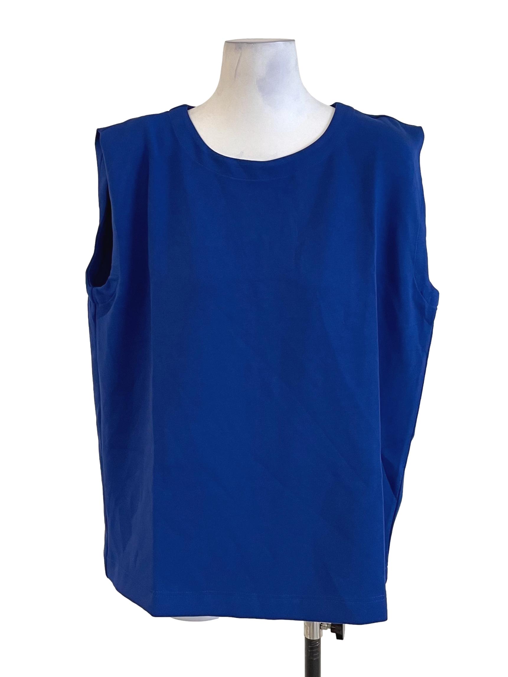 Royal Blue Sleeveless Top