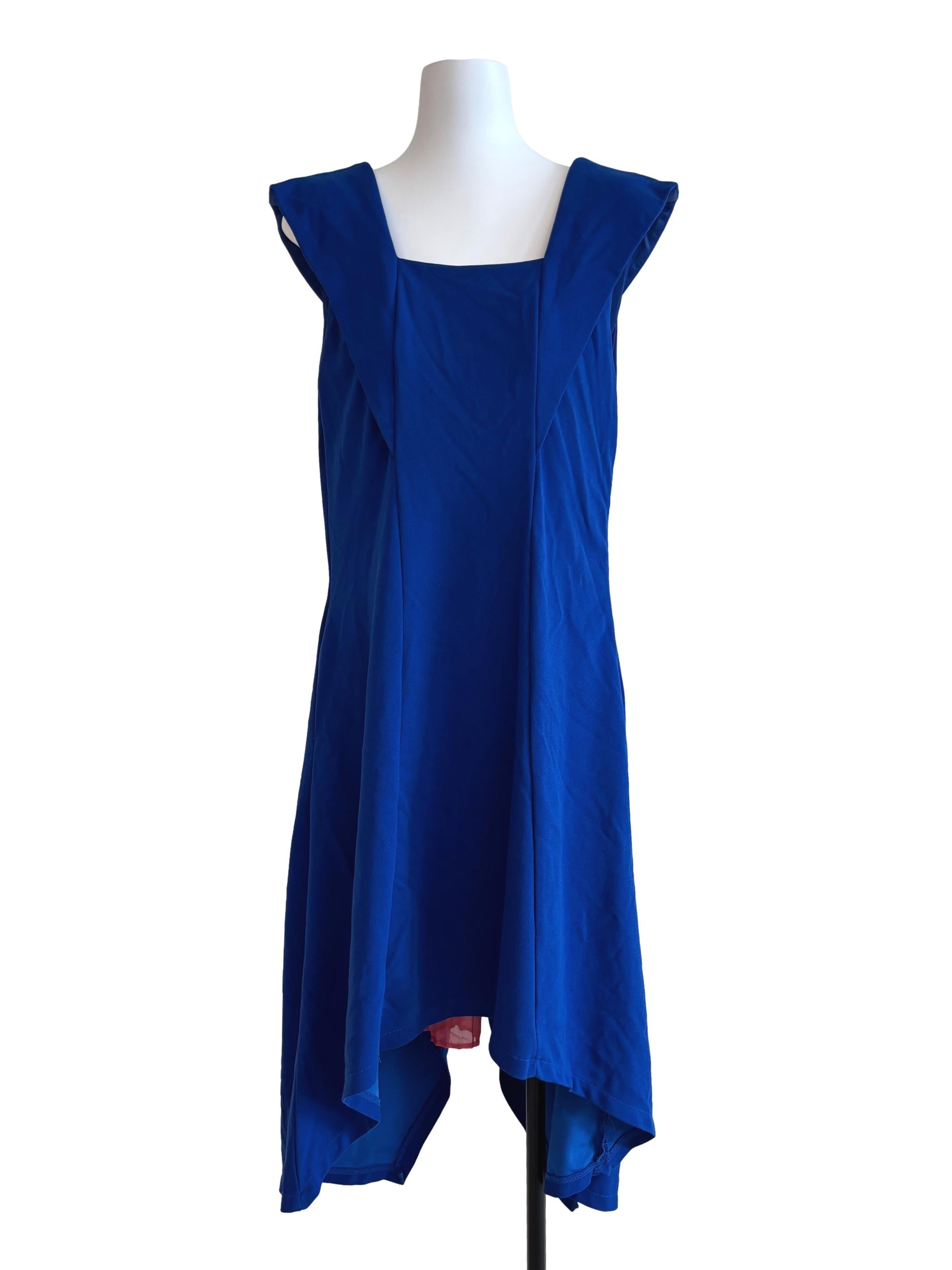 Cobalt Blue Sleeveless Flare Dress