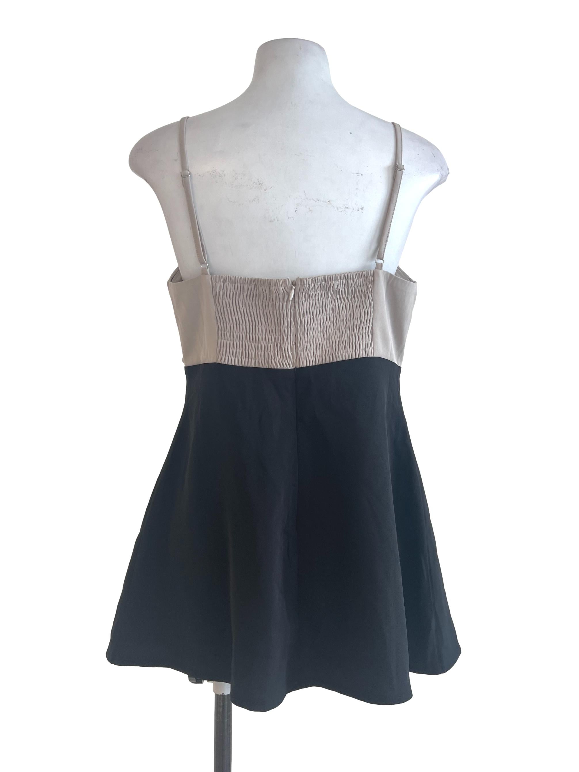 Black Brown Top Dress
