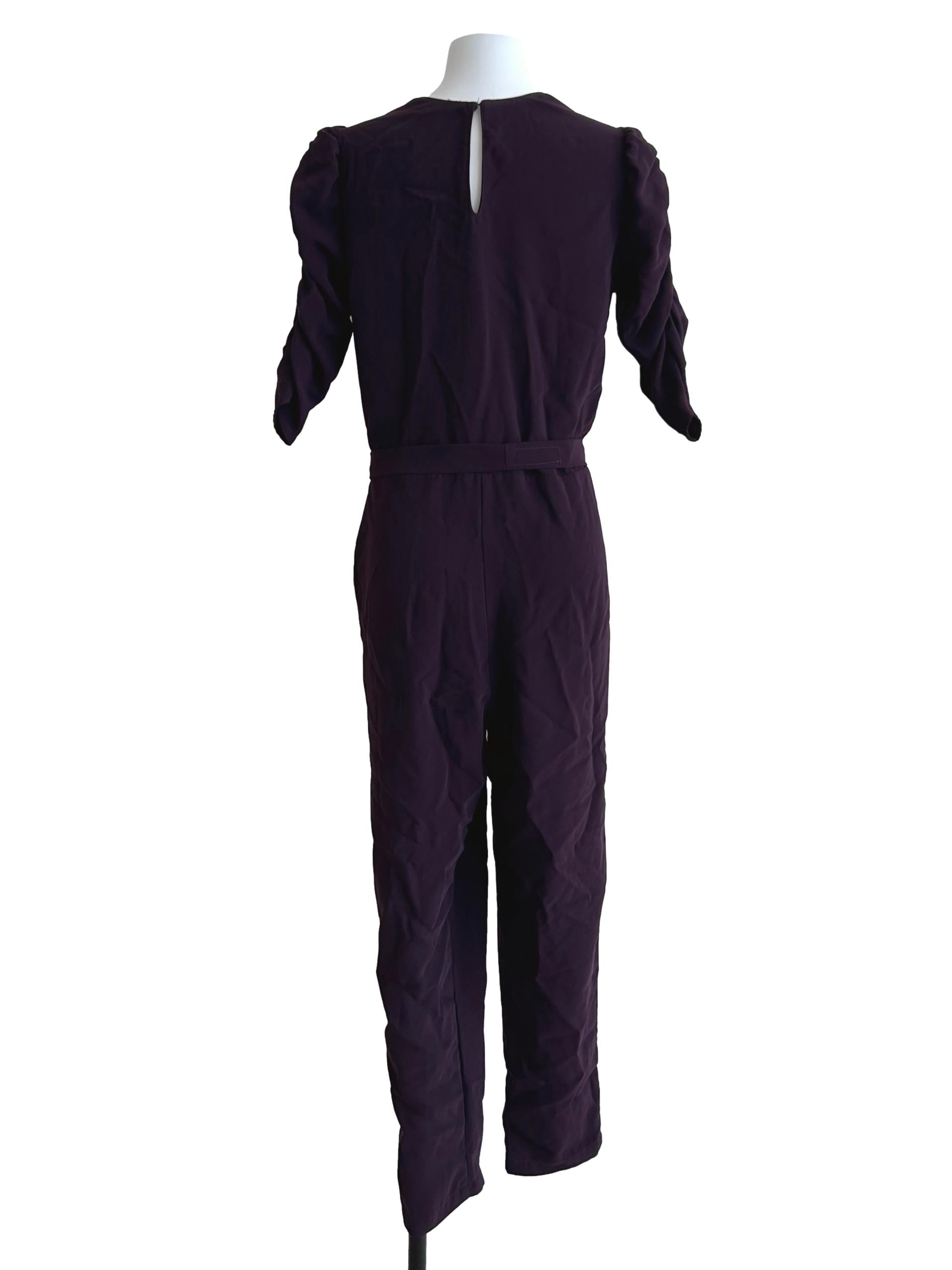 Mulberry Purple Tapered Jumpsuit
