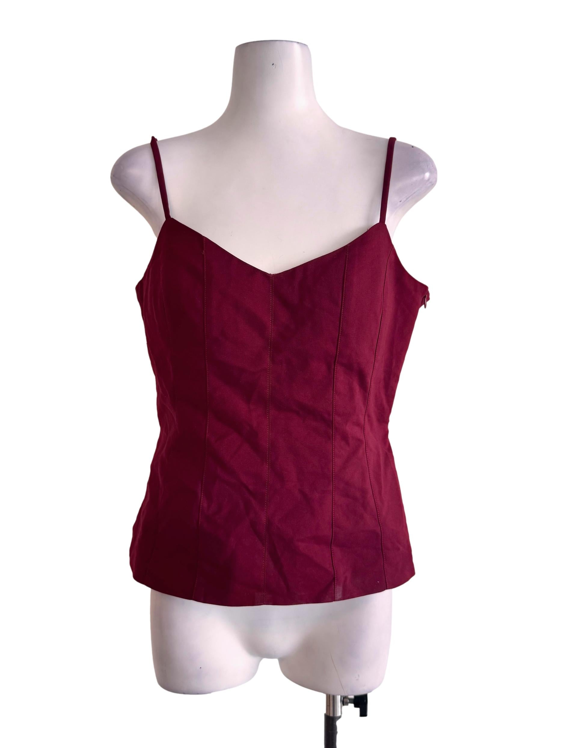Red Padded Tank Top
