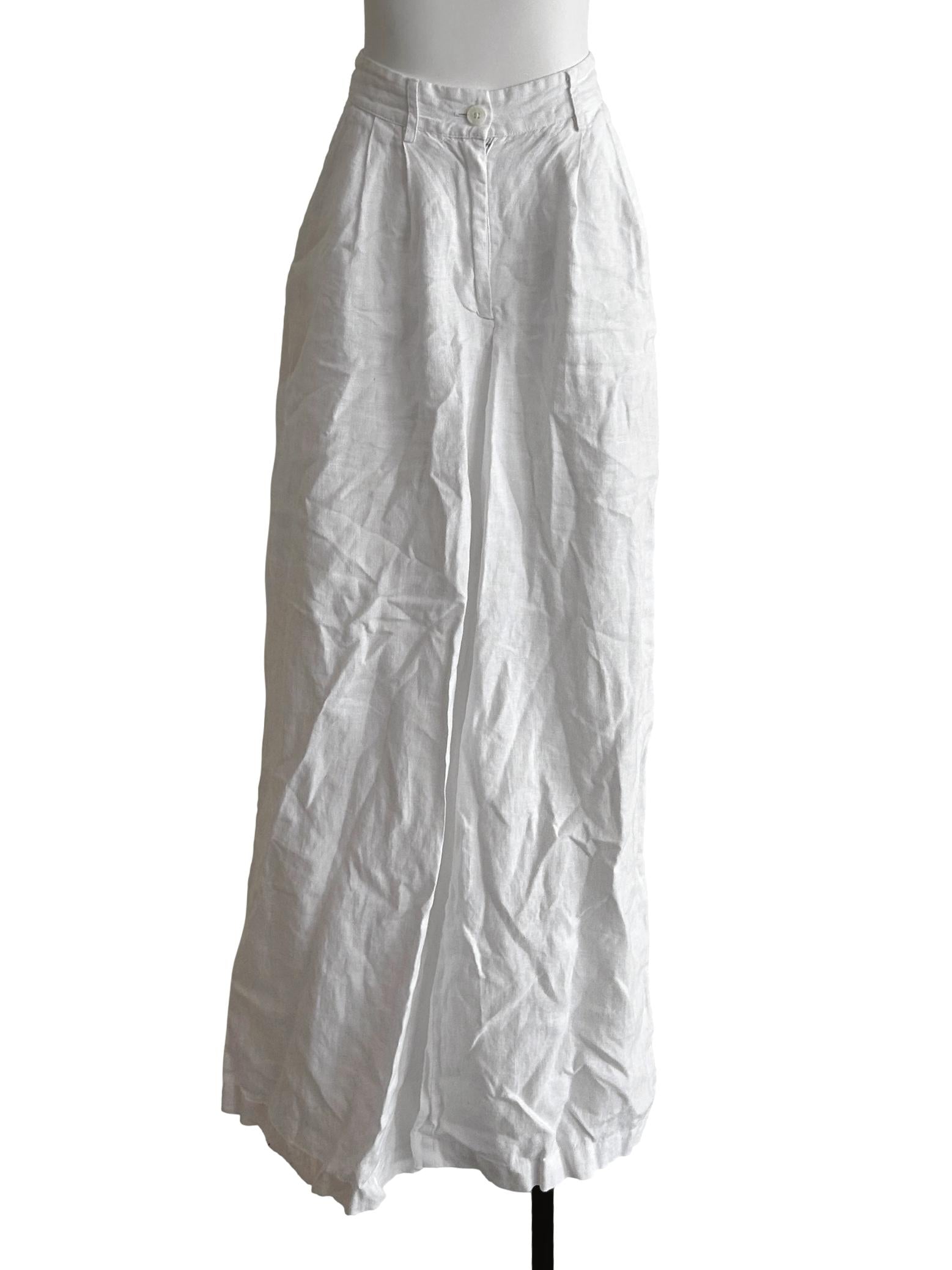 Snow White Wide Leg Pants