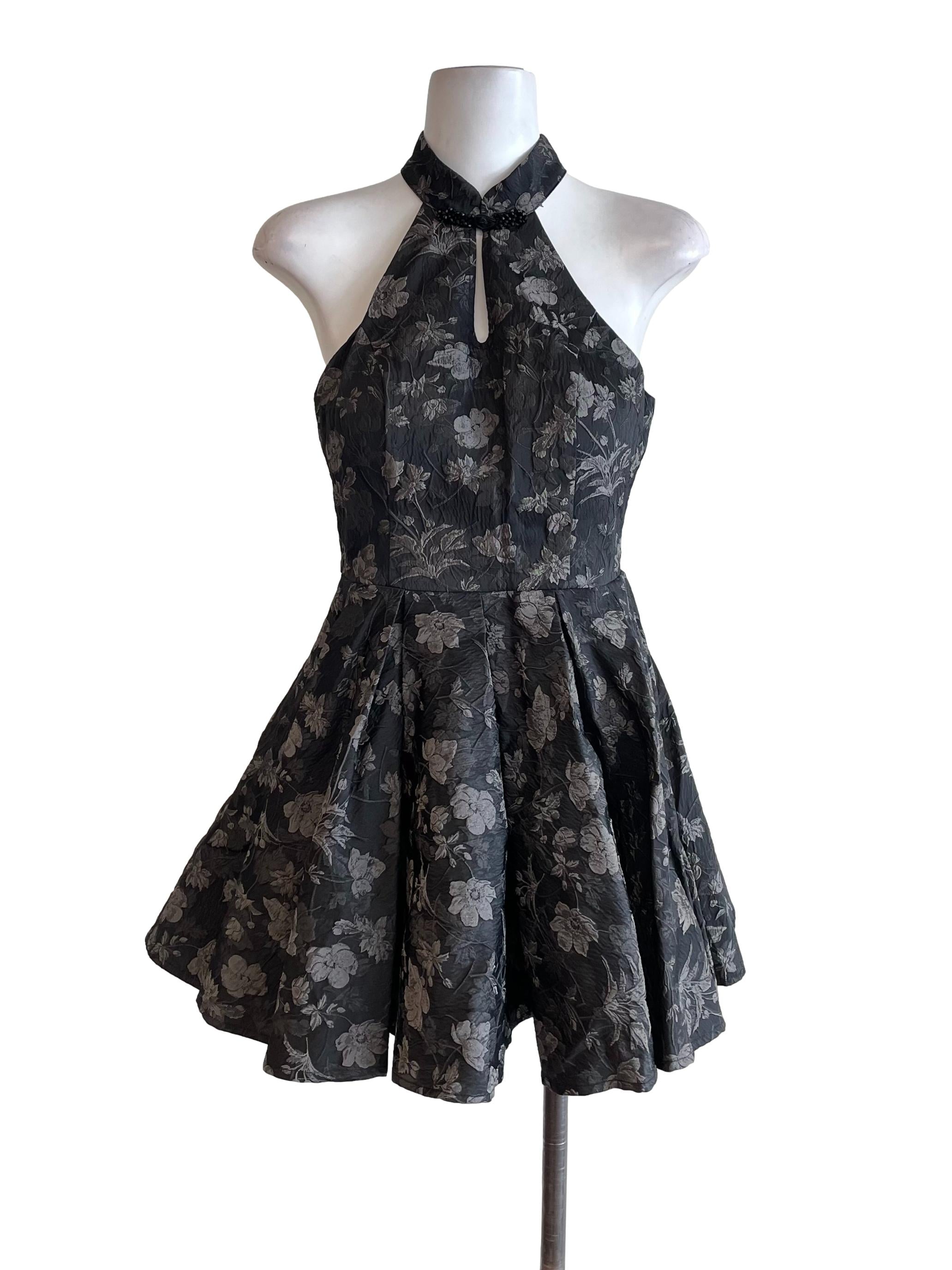 Ash Halter Neck Cheongsam Dress