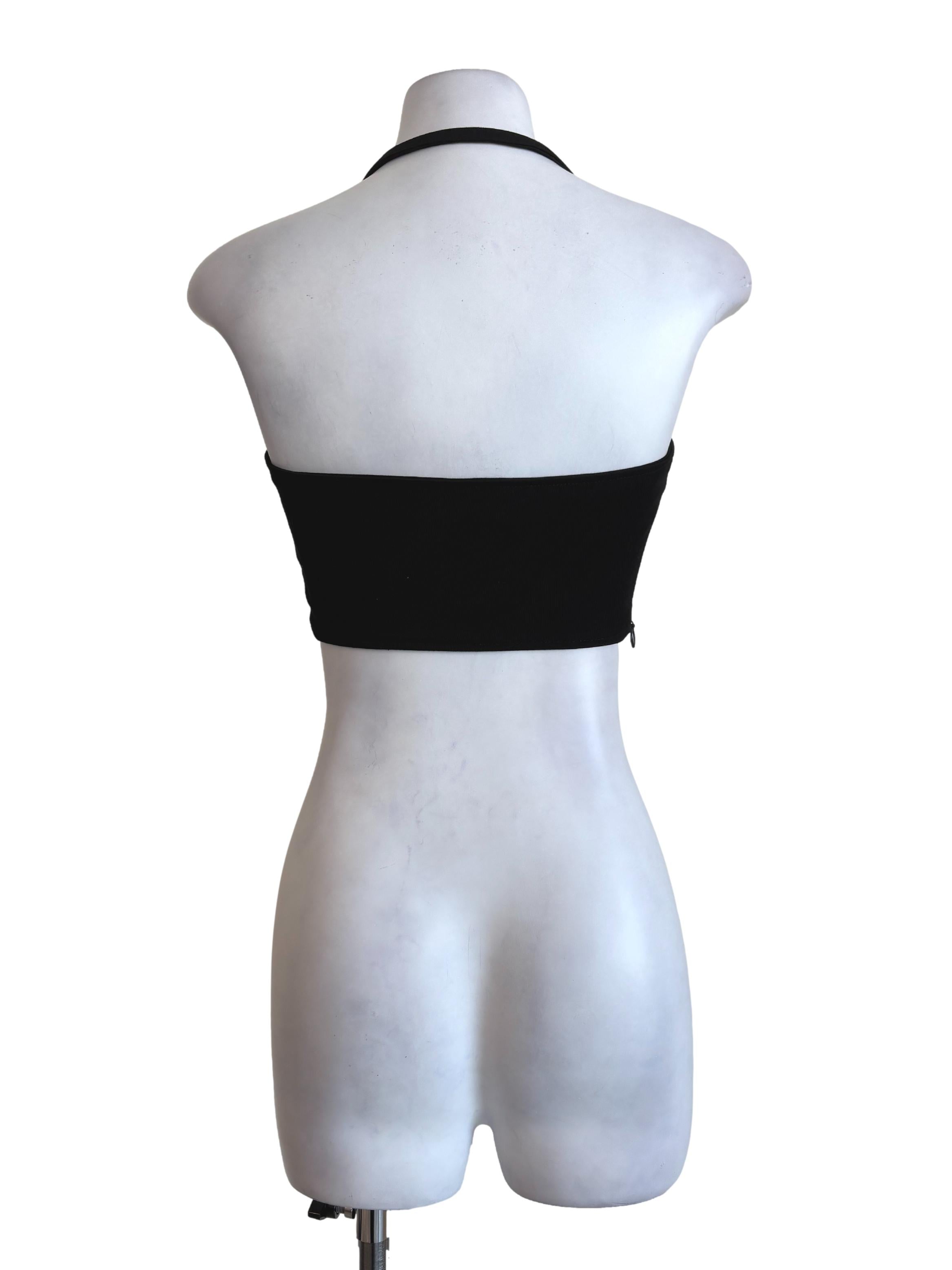 Black Halter Bralette YHF