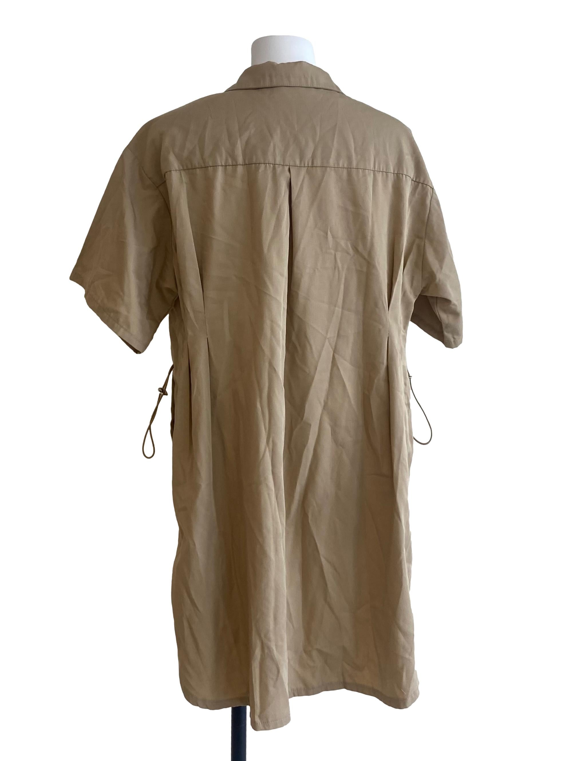 Tortilla Brown Half Button Dress